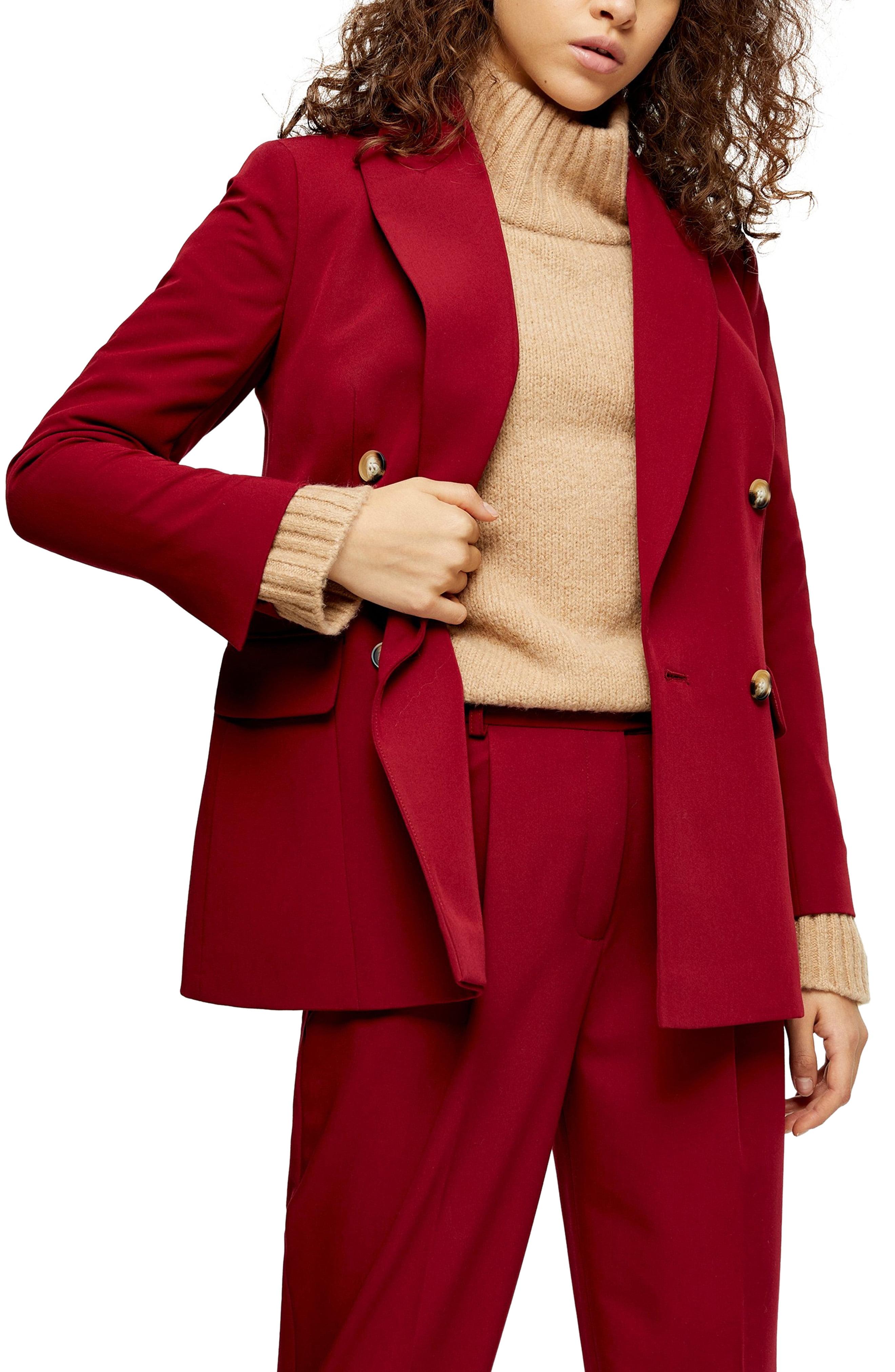 red suit topshop