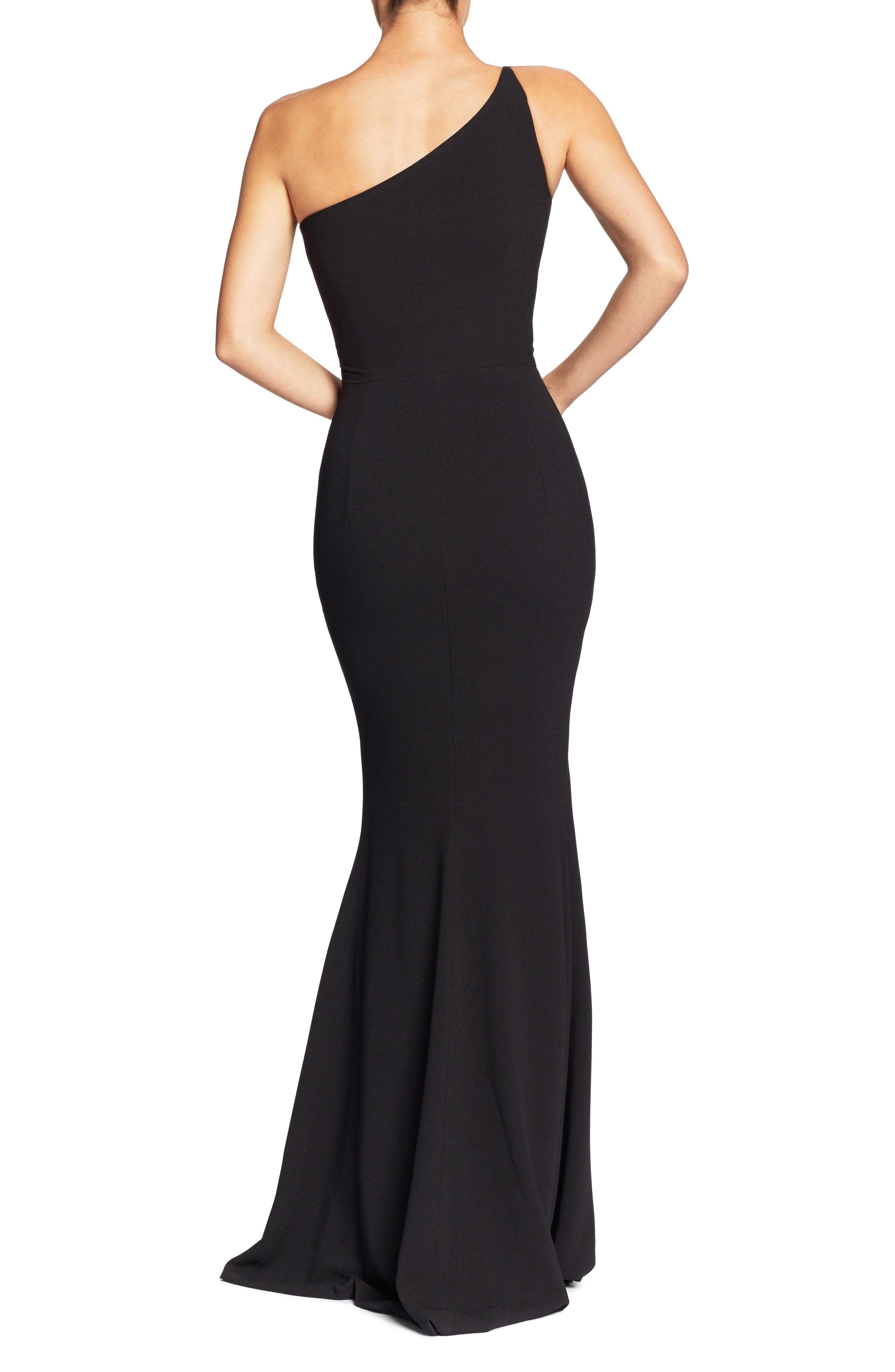 dress the population one shoulder gown
