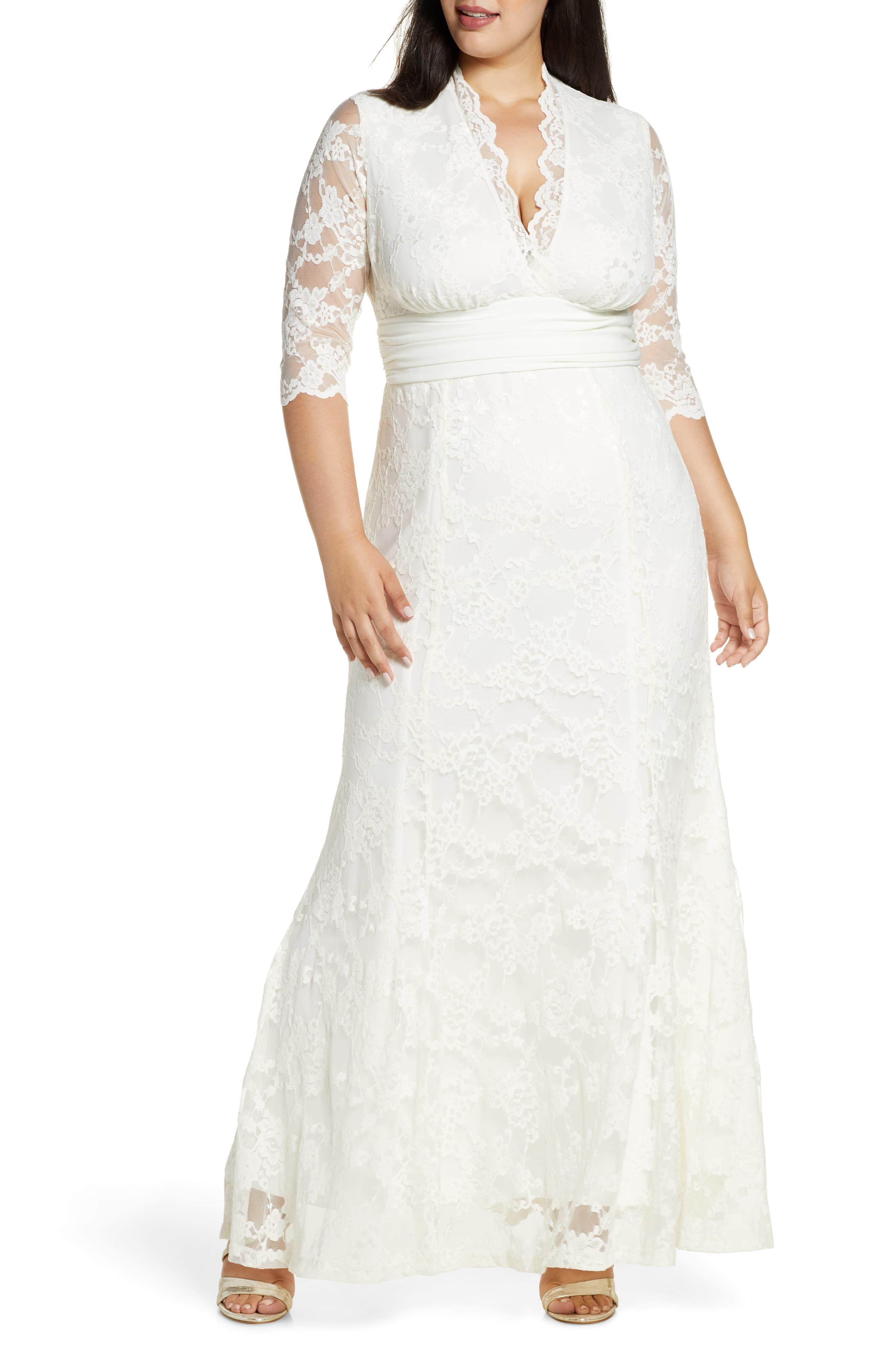 kiyonna amour lace wedding gown