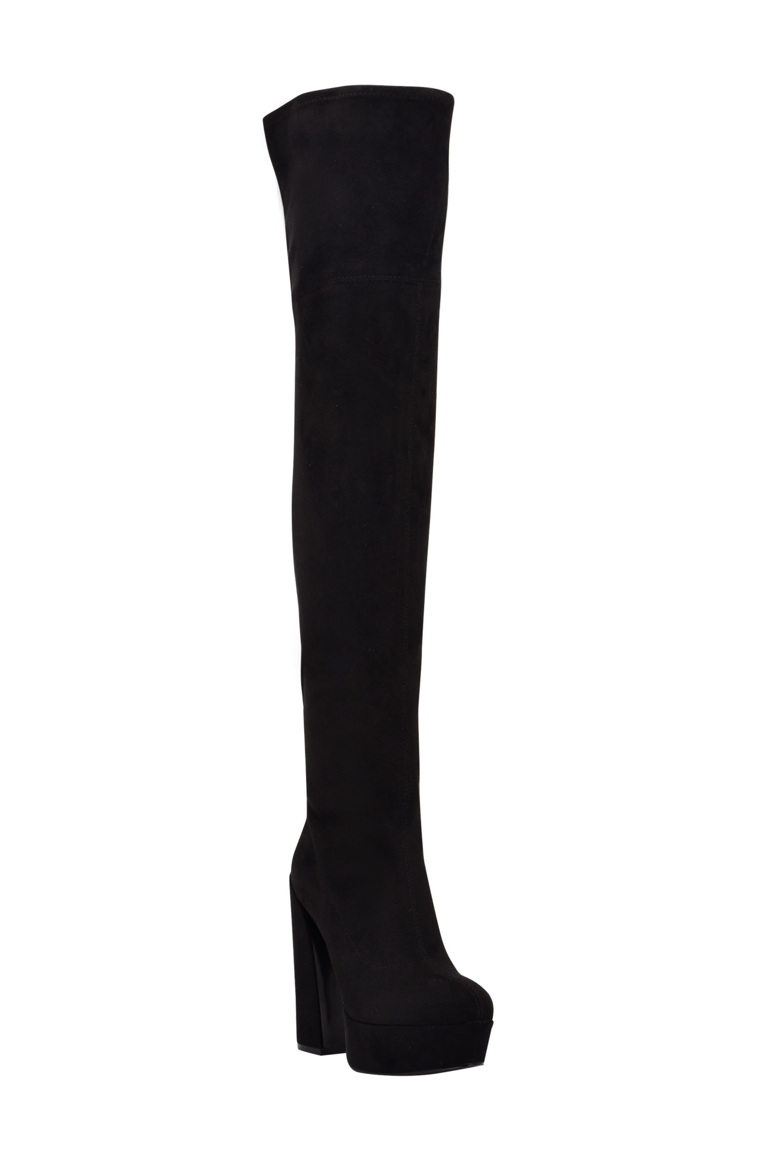 Guess Cristy Over The Knee Platform Boot in Black | Lyst