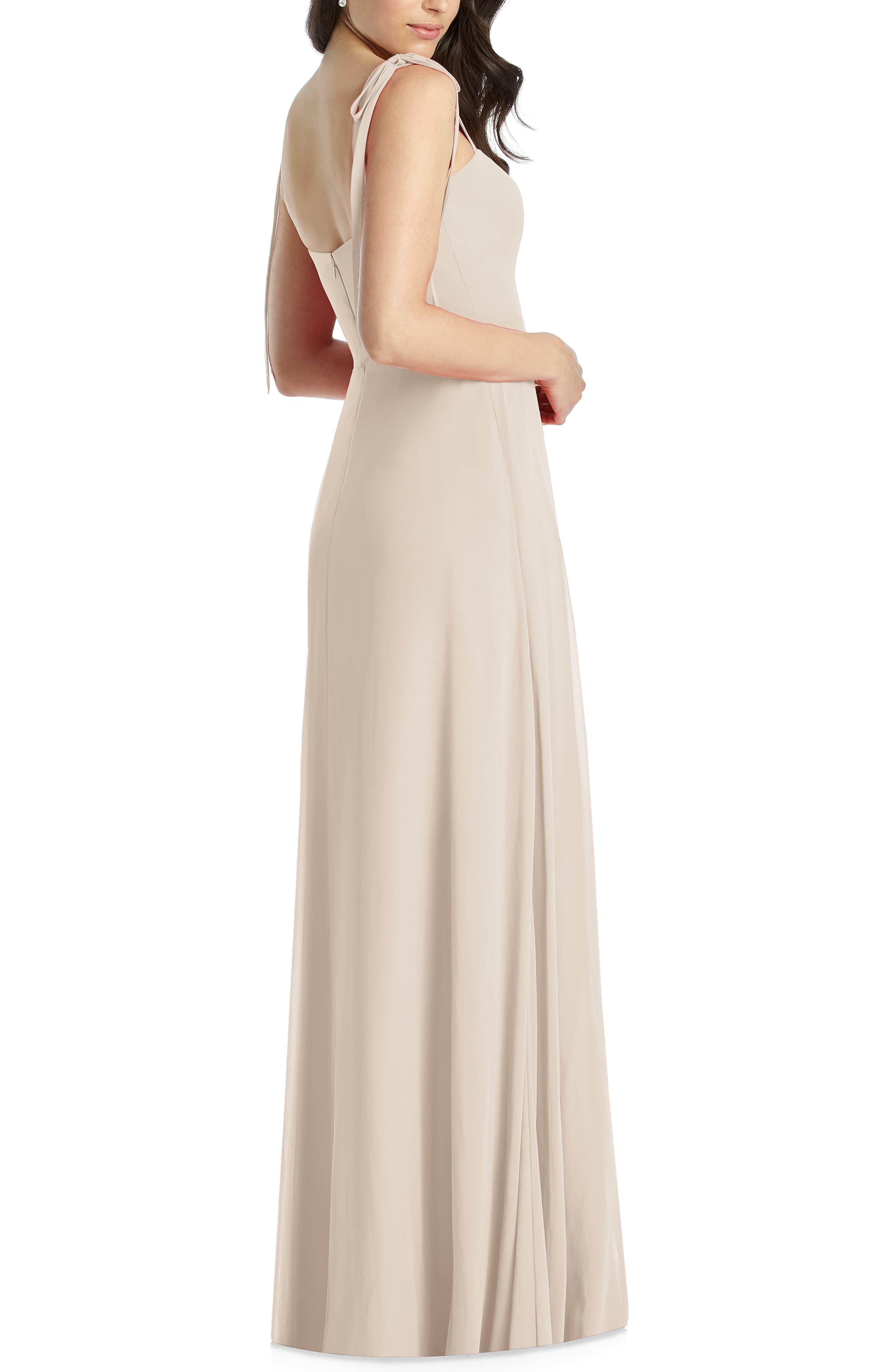 chiffon a line gown