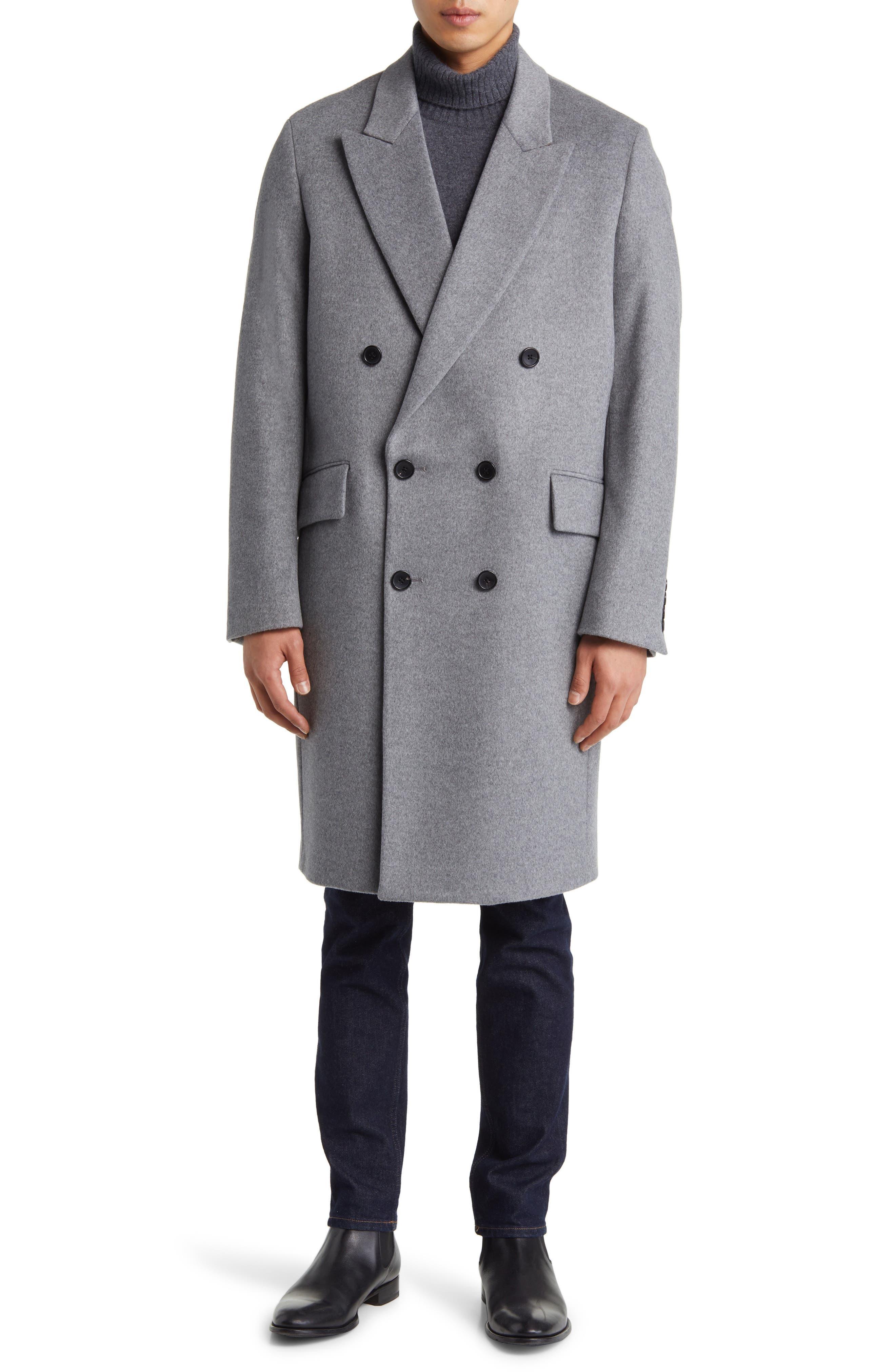 Cardinal Of Canada Thomas Wool Cashmere Over Coat in Gray for