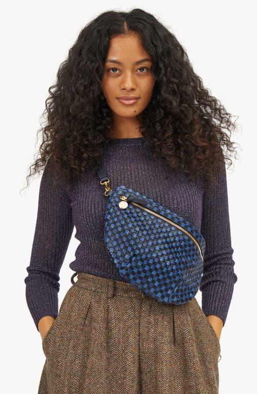 Woven Checker Clare V Checkered Fanny Pack Grande Fanny