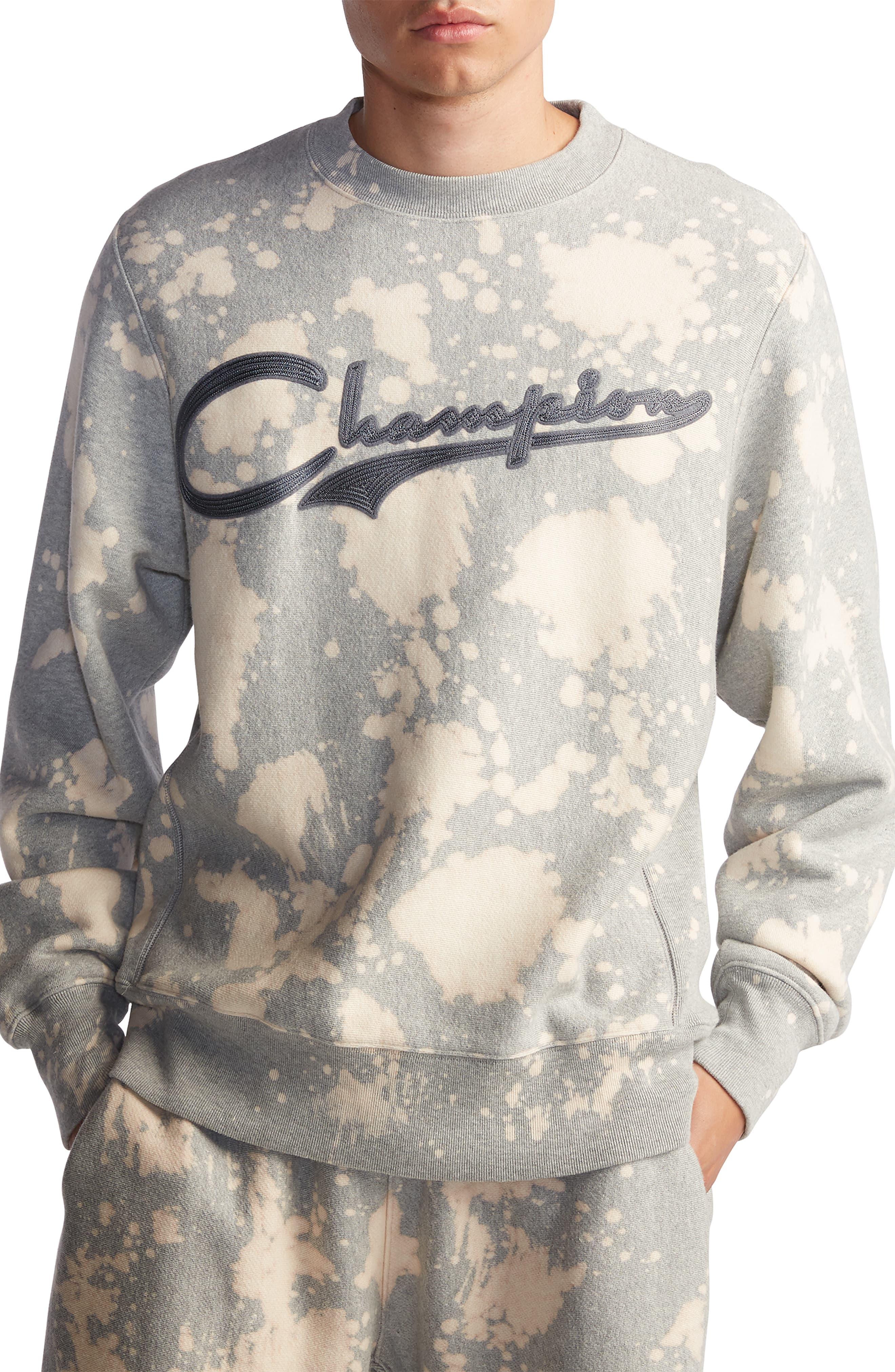 champion bleached pullover hoodie