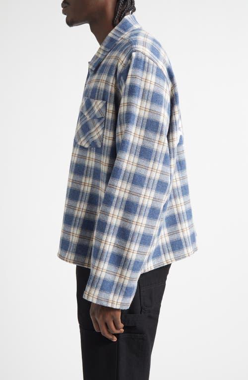 Stockholm Surfboard Club Club Plaid Overshirt in Blue for Men | Lyst