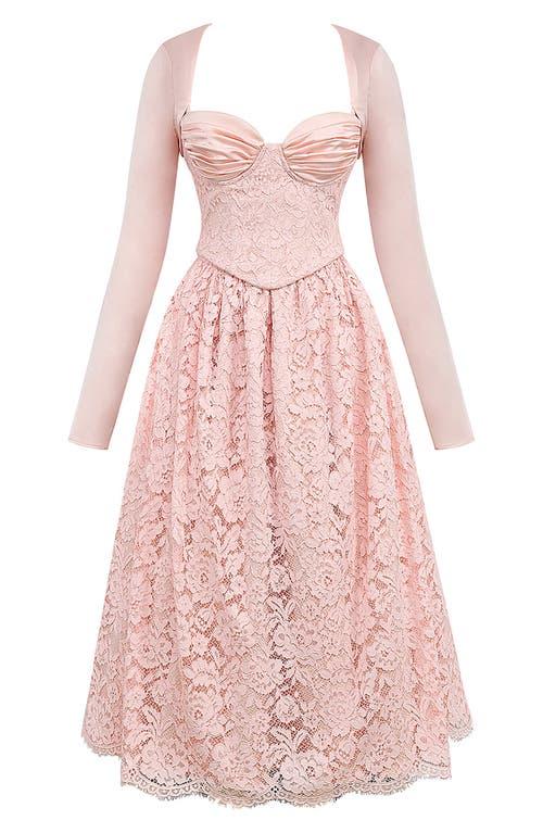 Designer Pink Long Sleeve Corset Dresses for Women - Up to 68% off | Lyst