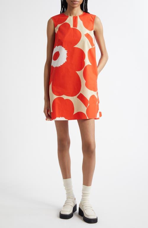 25SS■marimekko■Sopiva Unikko コットンリネンツイルドレス marimekko Sopiva Unikko コットンリネンツイルドレス Sopiva