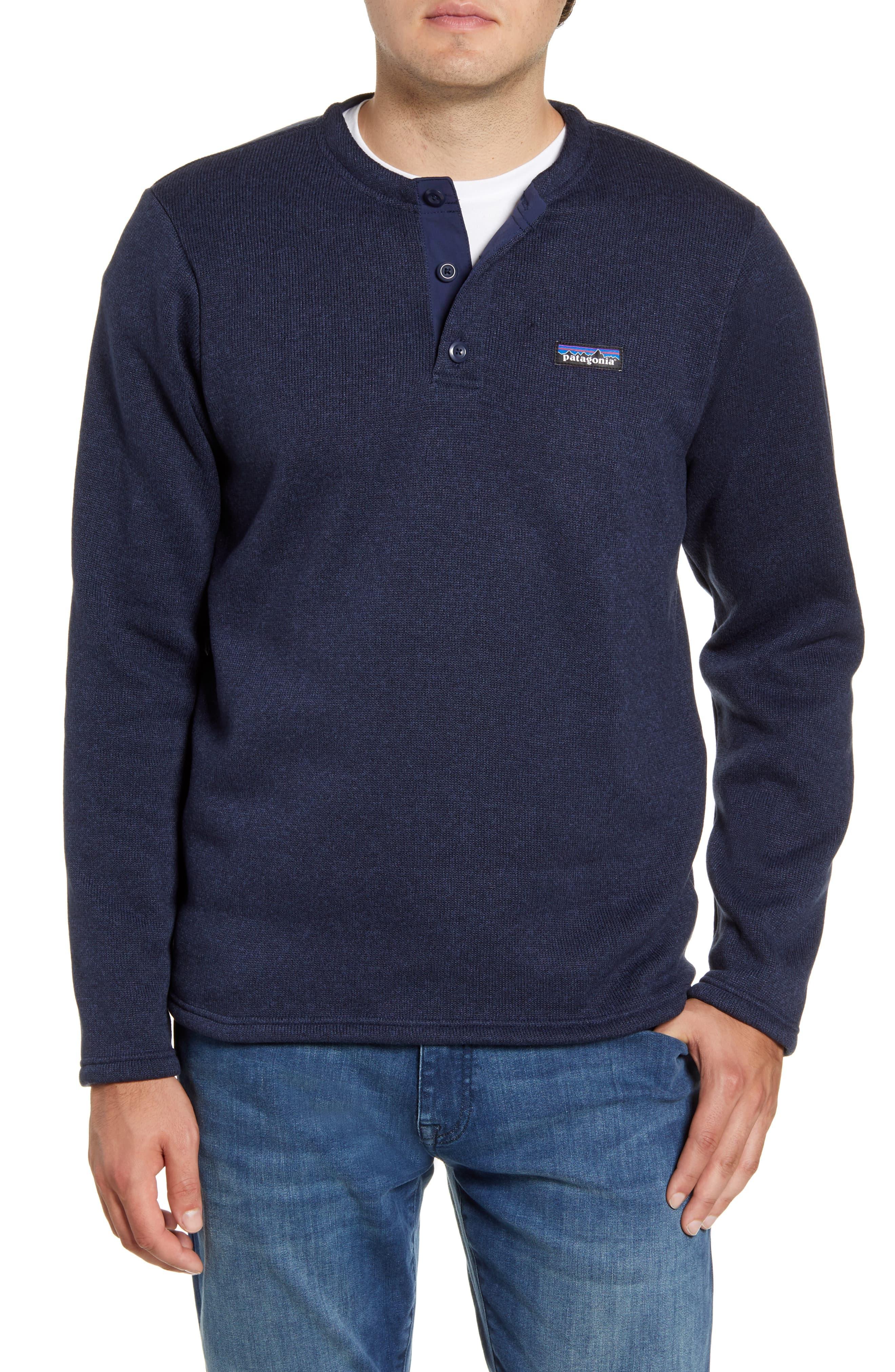 Patagonia Fleece Better Sweater Henley Pullover in Blue for Men Lyst