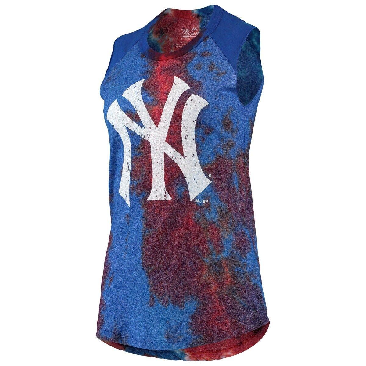 New York Yankees Majestic Threads Women's Tri-Blend Short Sleeve T