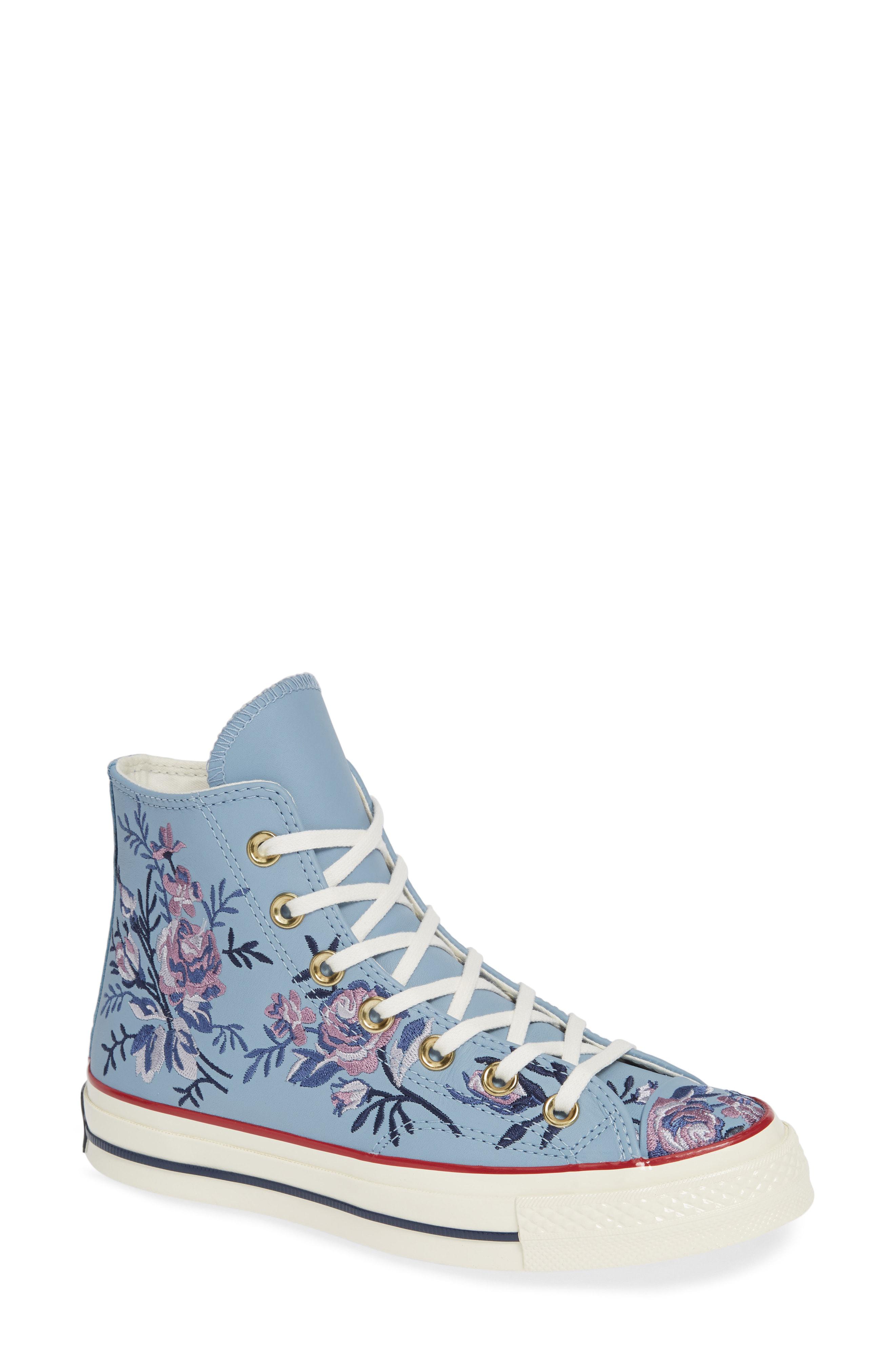 high top floral converse