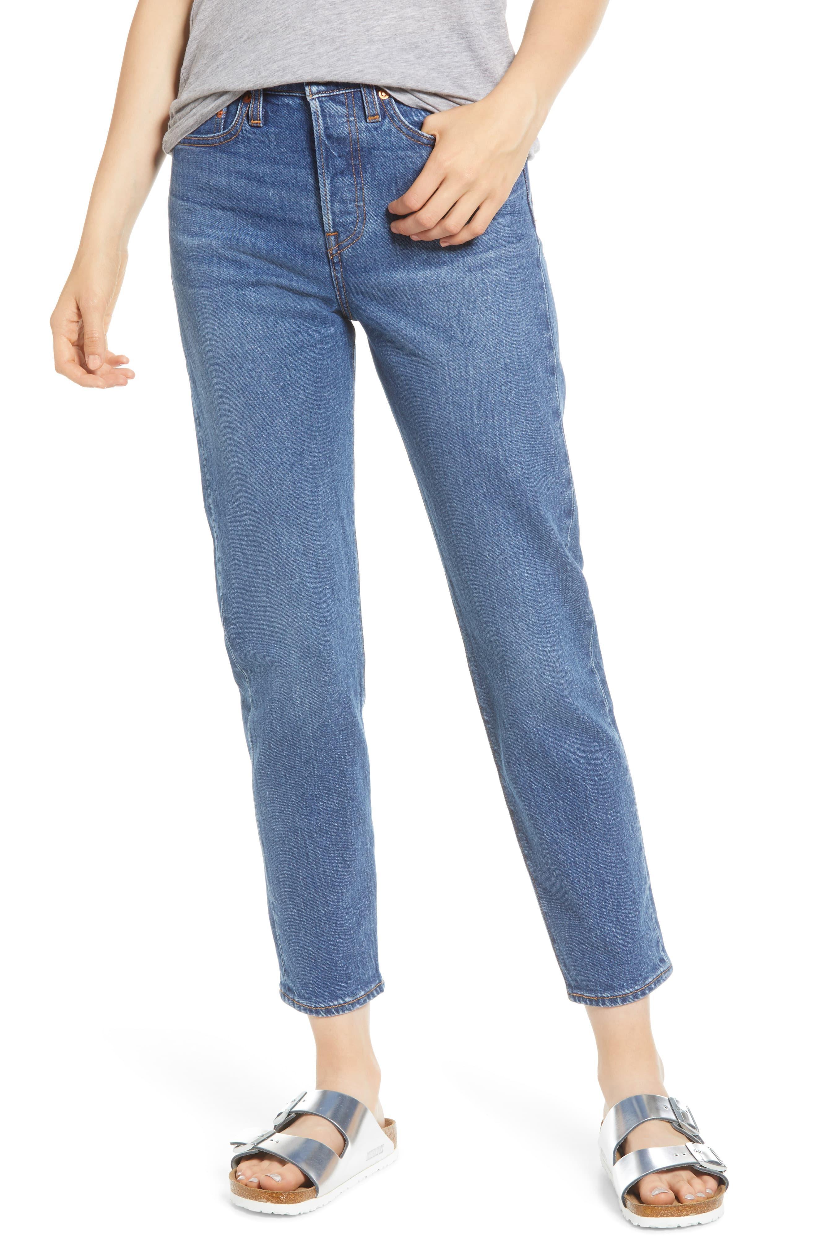 Levi's Denim Wedgie Icon Fit High Waist Ankle Jeans in Blue - Lyst