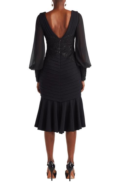 chinese dress ladies Black Lace Long Sleeves V Neck Hi-Low Mother of the Bride Dress –  FancyVestido