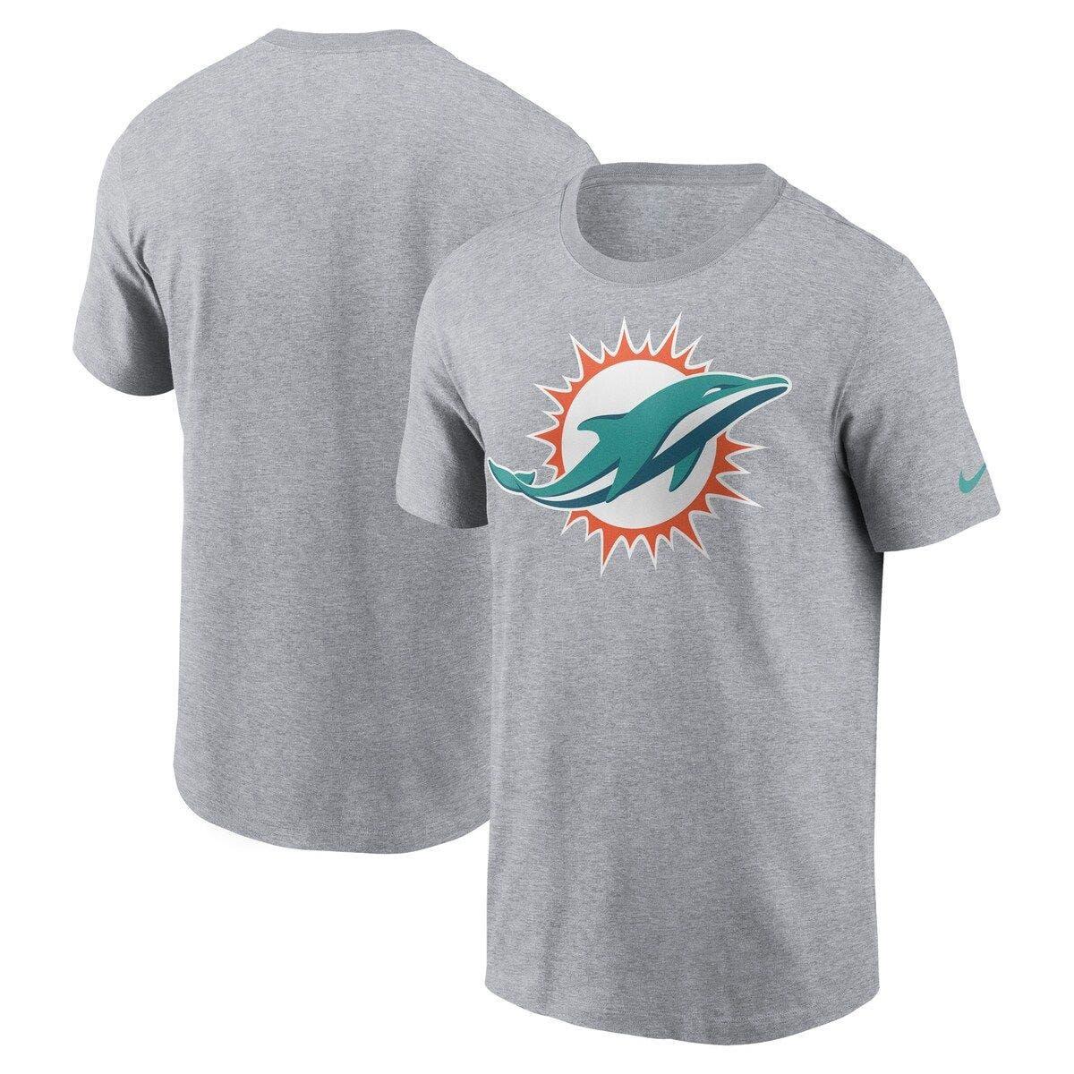 Men's Miami Dolphins Nike Orange Lockup Essential T-Shirt