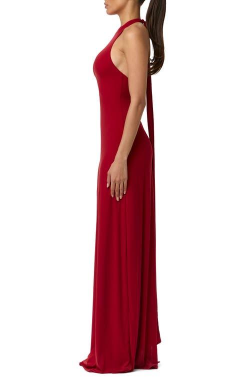 open lace back dress Naked Draped Sleeve Maxi Dress main image 0