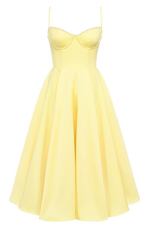 knee length dresses for ladies Ballerina Pink Corset Midi Dress by House of CB main image 1