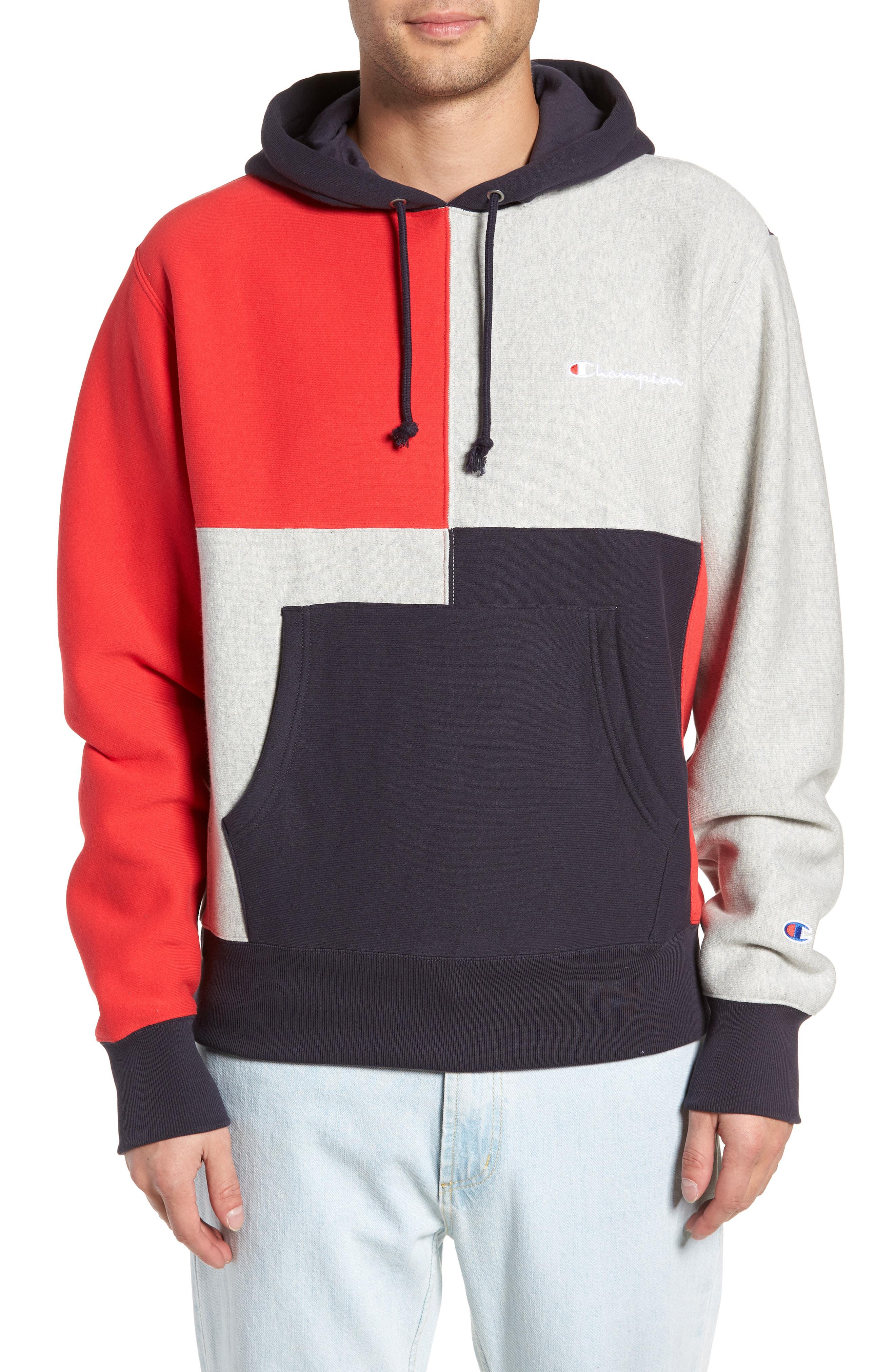 Champion Exclusive Colorblock Hoodie Sweatshirt 2024 ozogama.lt