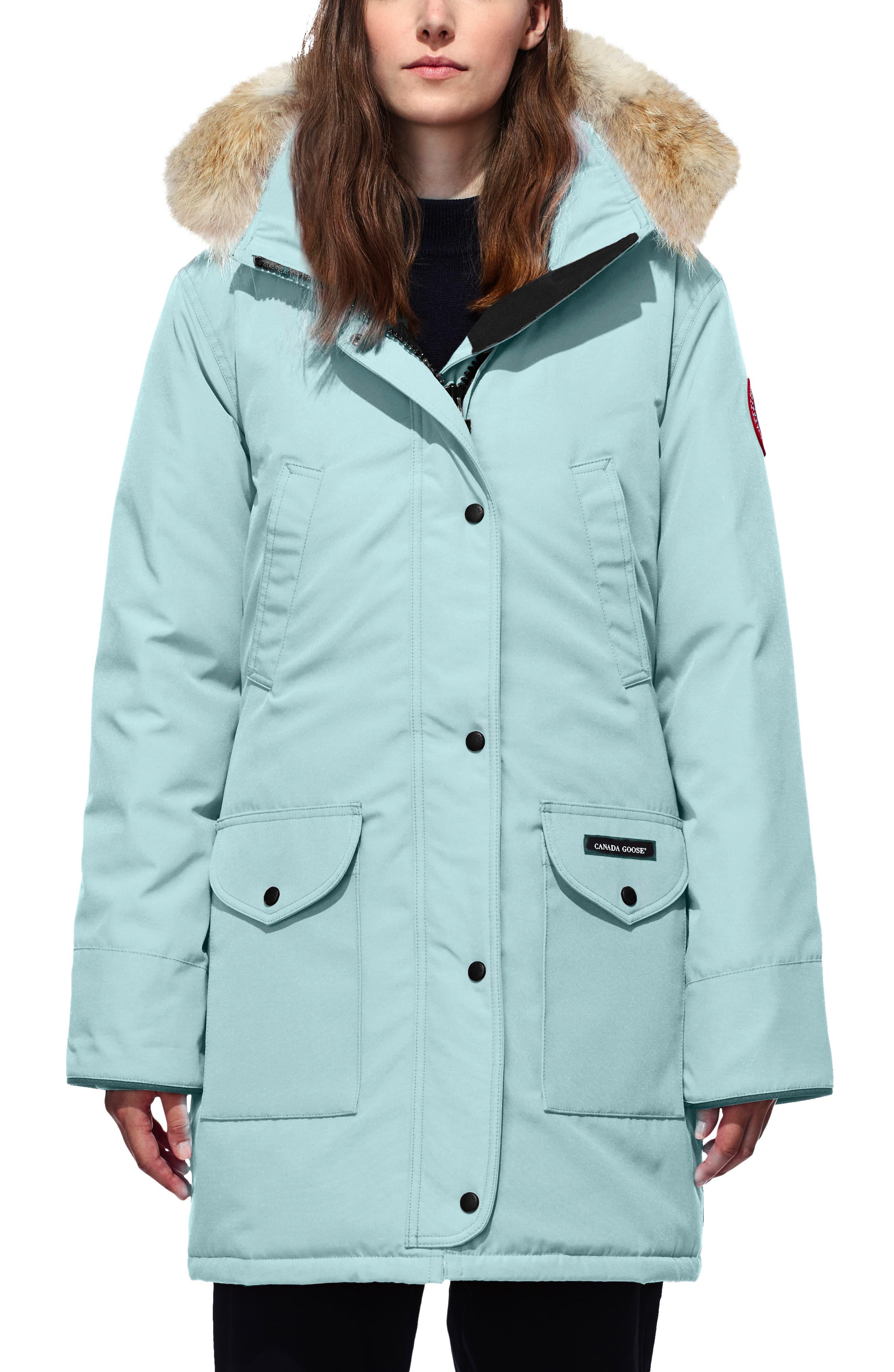 Canada Goose Trillium Regular Fit Down Parka With Genuine Coyote Fur ...