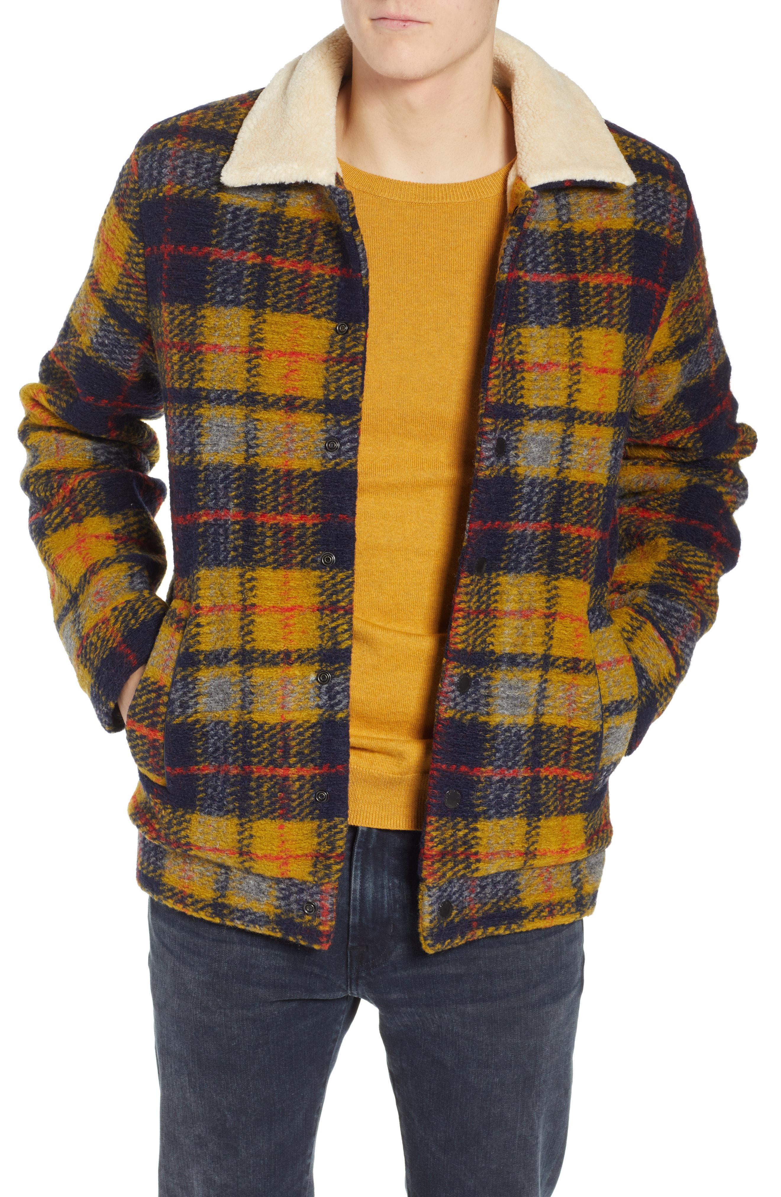 wool blend trucker jacket
