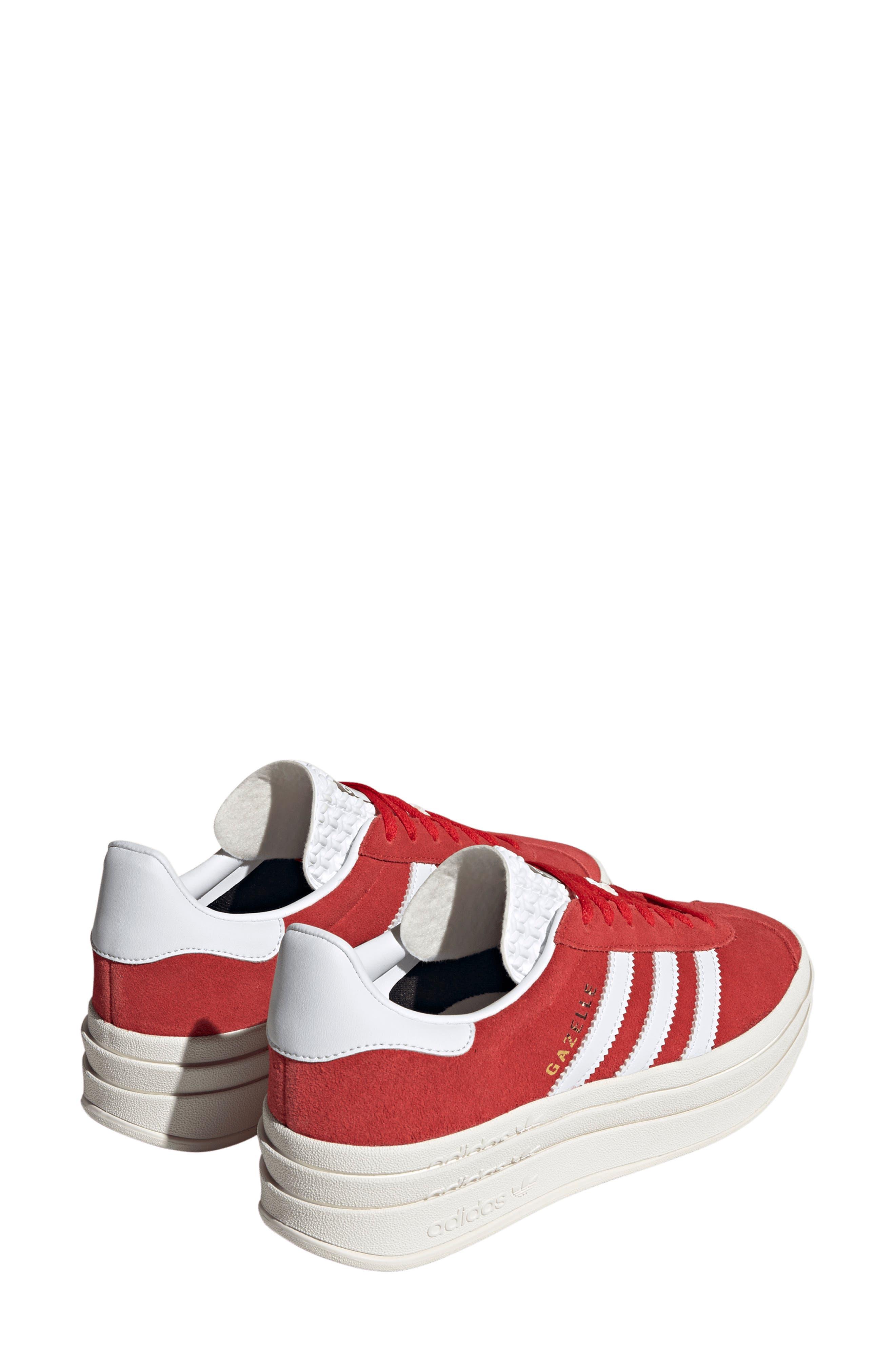 adidas Gazelle Bold Platform Sneaker in Red | Lyst