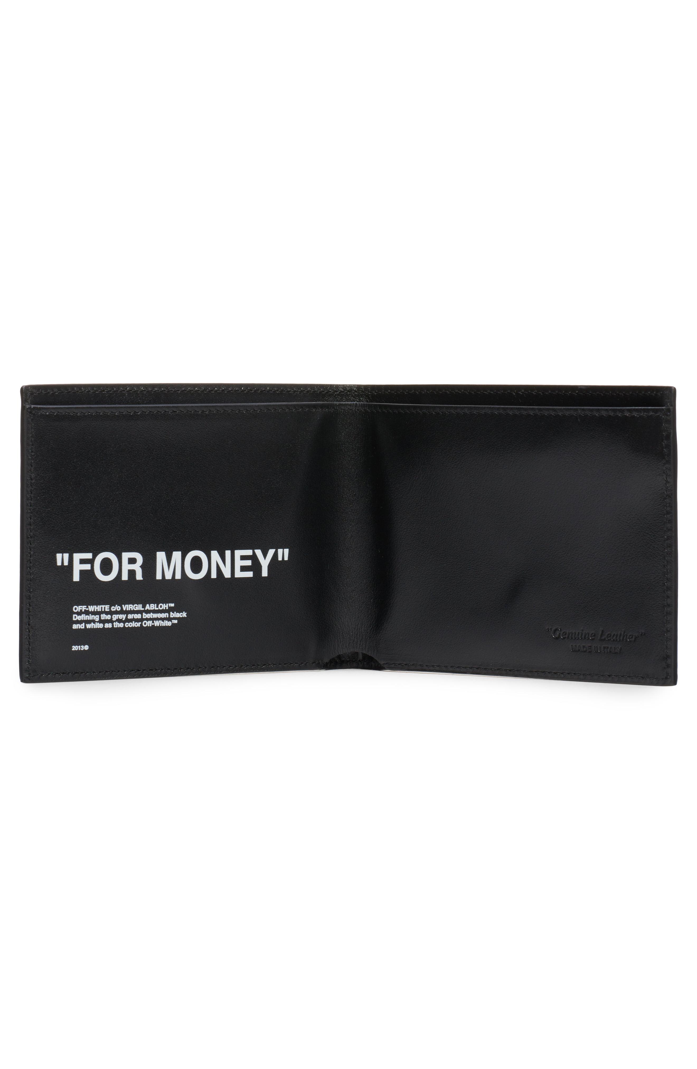 Off-White c/o Virgil Abloh Quote Bifold Wallet in Black for Men | Lyst
