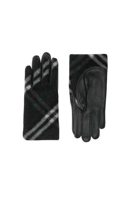 手袋 Burberry Black Cashmere Blend Gloves Cashmere Blend Gloves in Black - Men | Burberry® Official