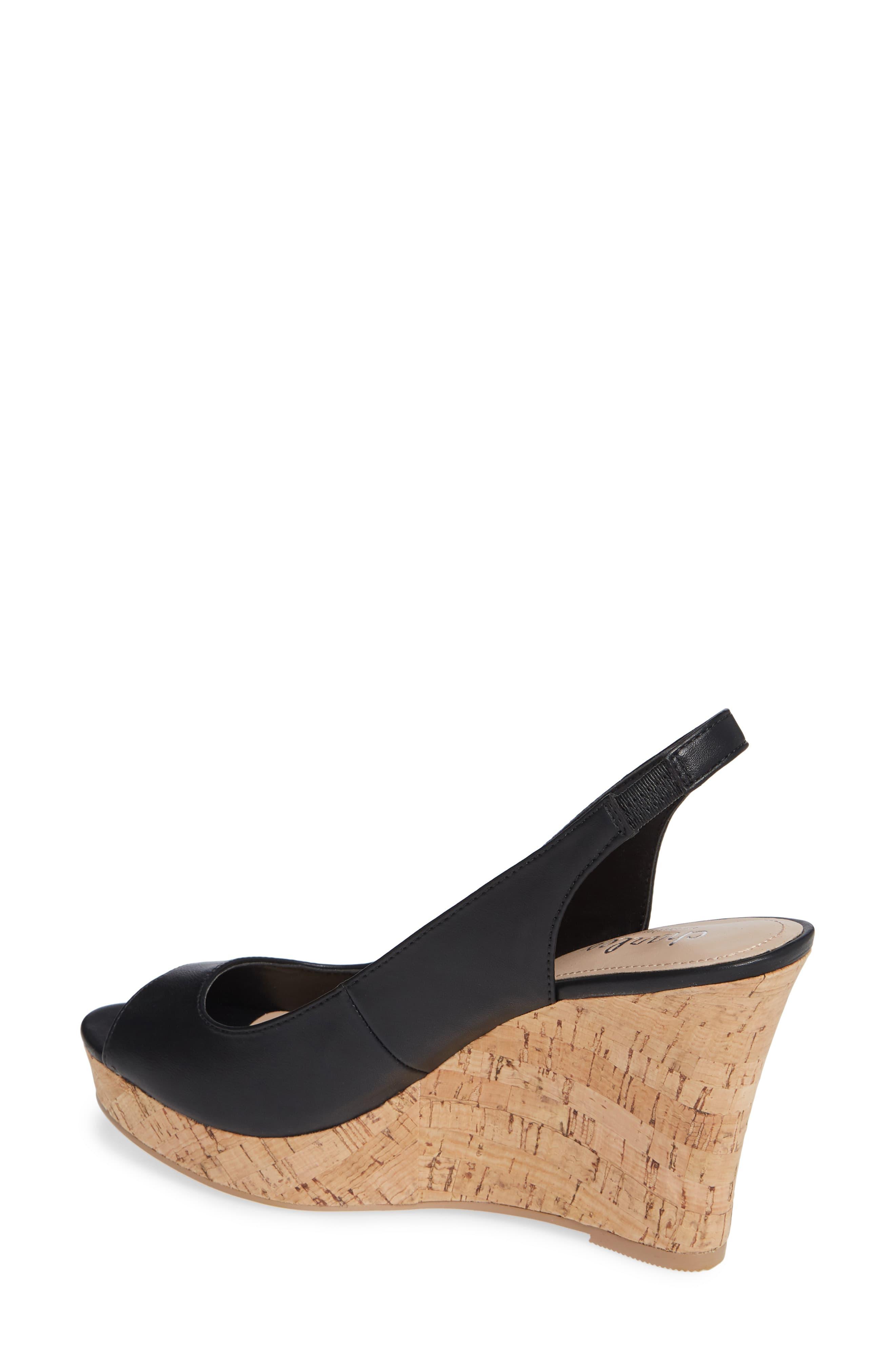 leandra slingback wedge