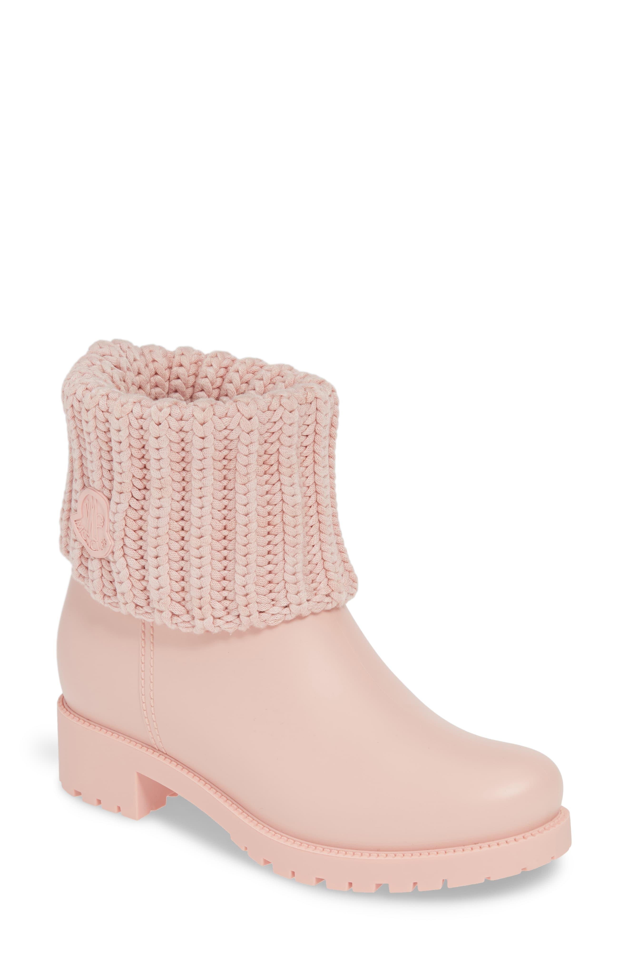 moncler pink boots