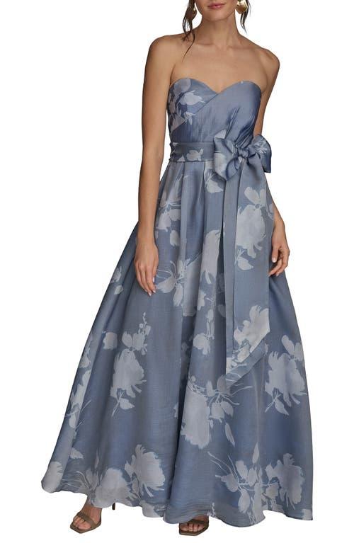 donna karan strapless fit and flare dress Donna Karan New York Jacquard Strapless Fit and Flare Dress