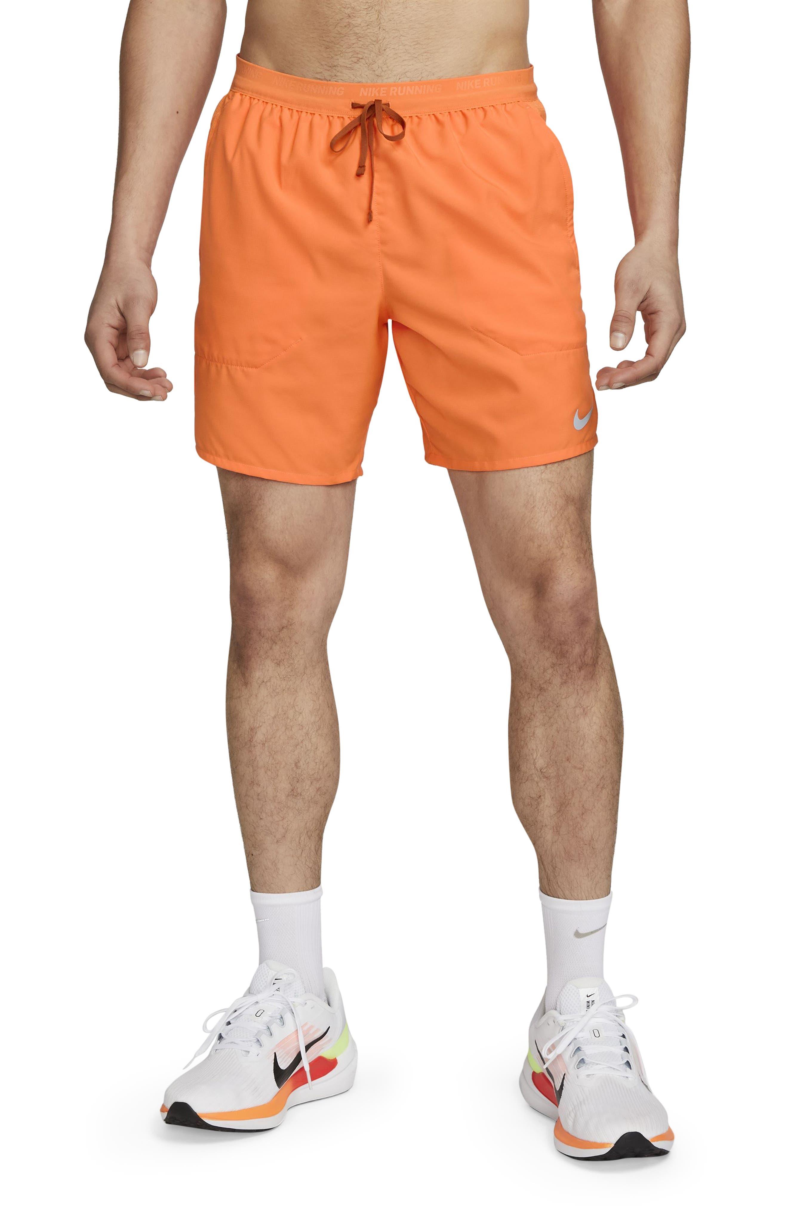 Nike Dri-fit Stride 7-inch Brief-lined Running Shorts in Orange for Men |  Lyst