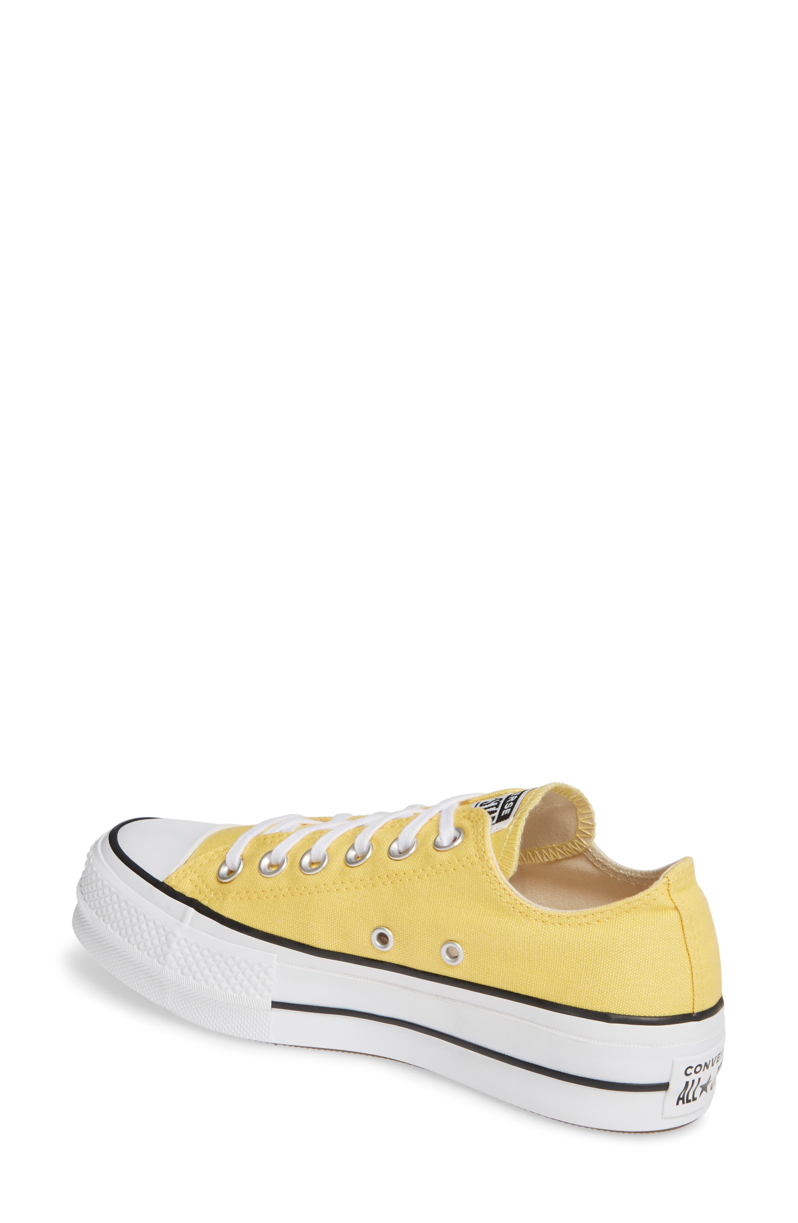 yellow converse platform