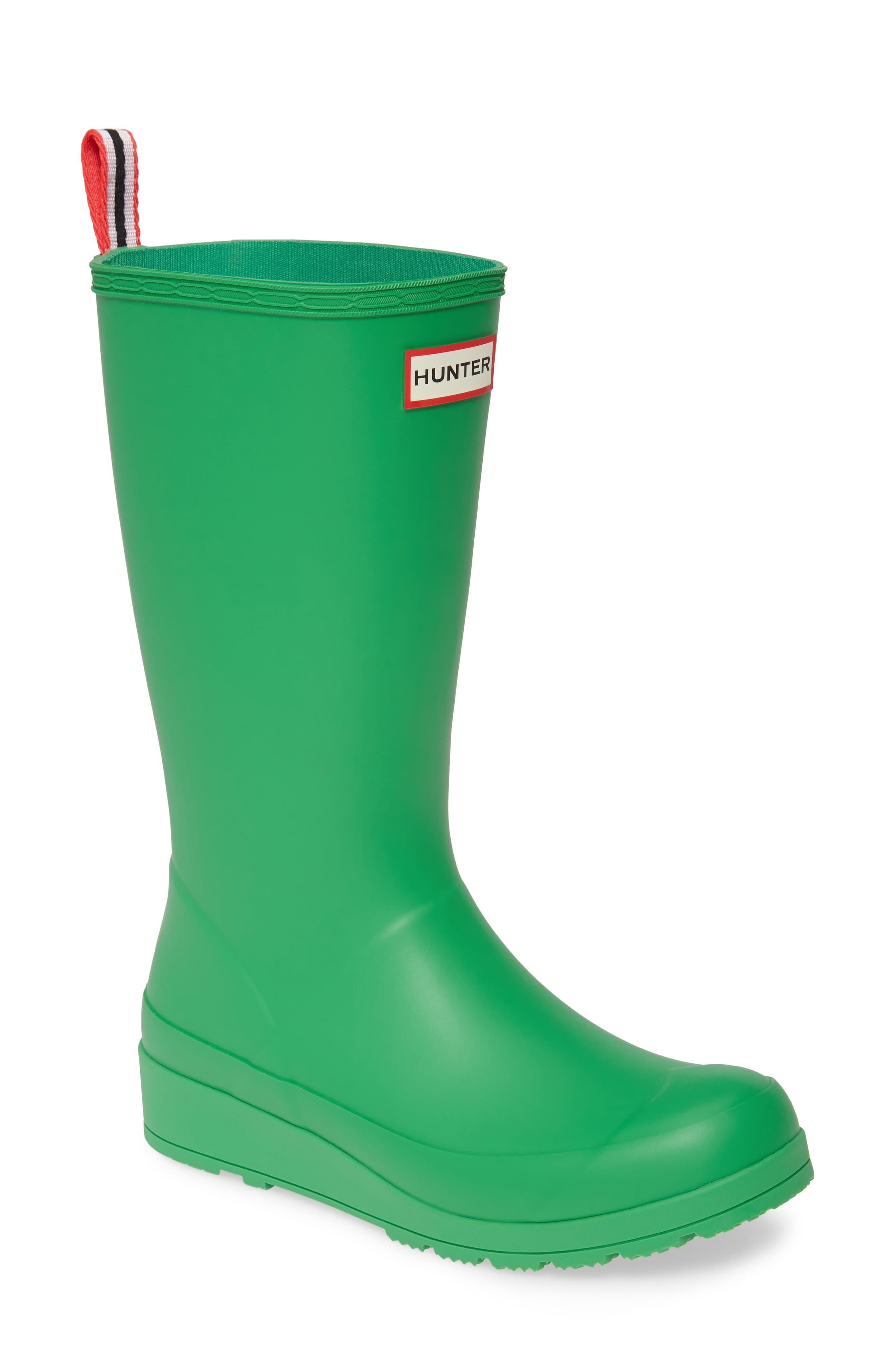 HUNTER Original Play Tall Waterproof Rain Boot in Green Lyst