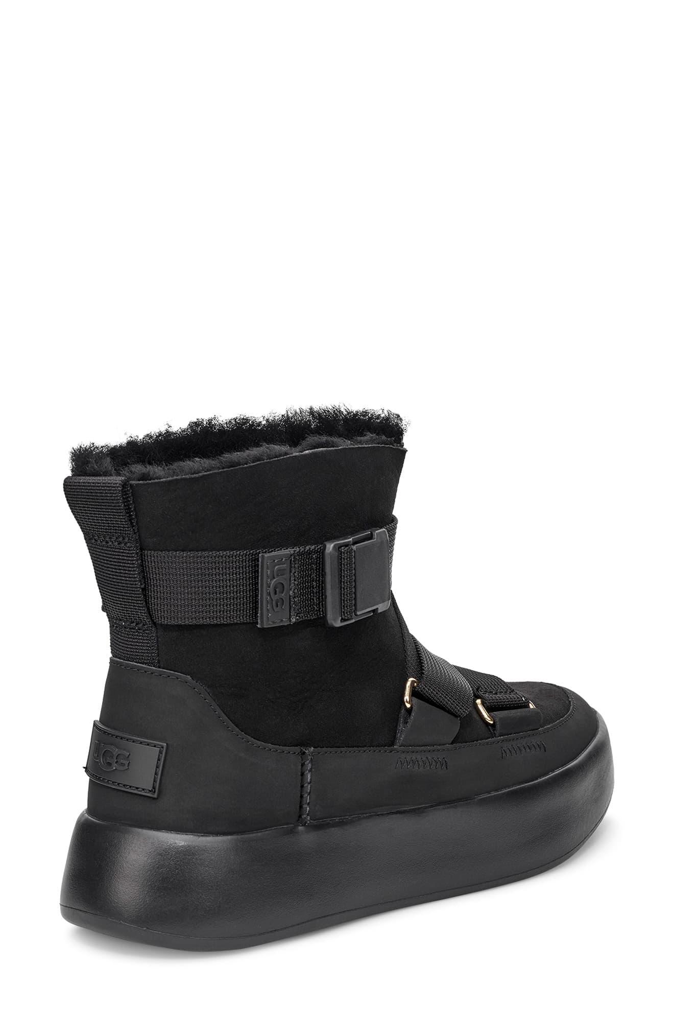 black uggs with buckle