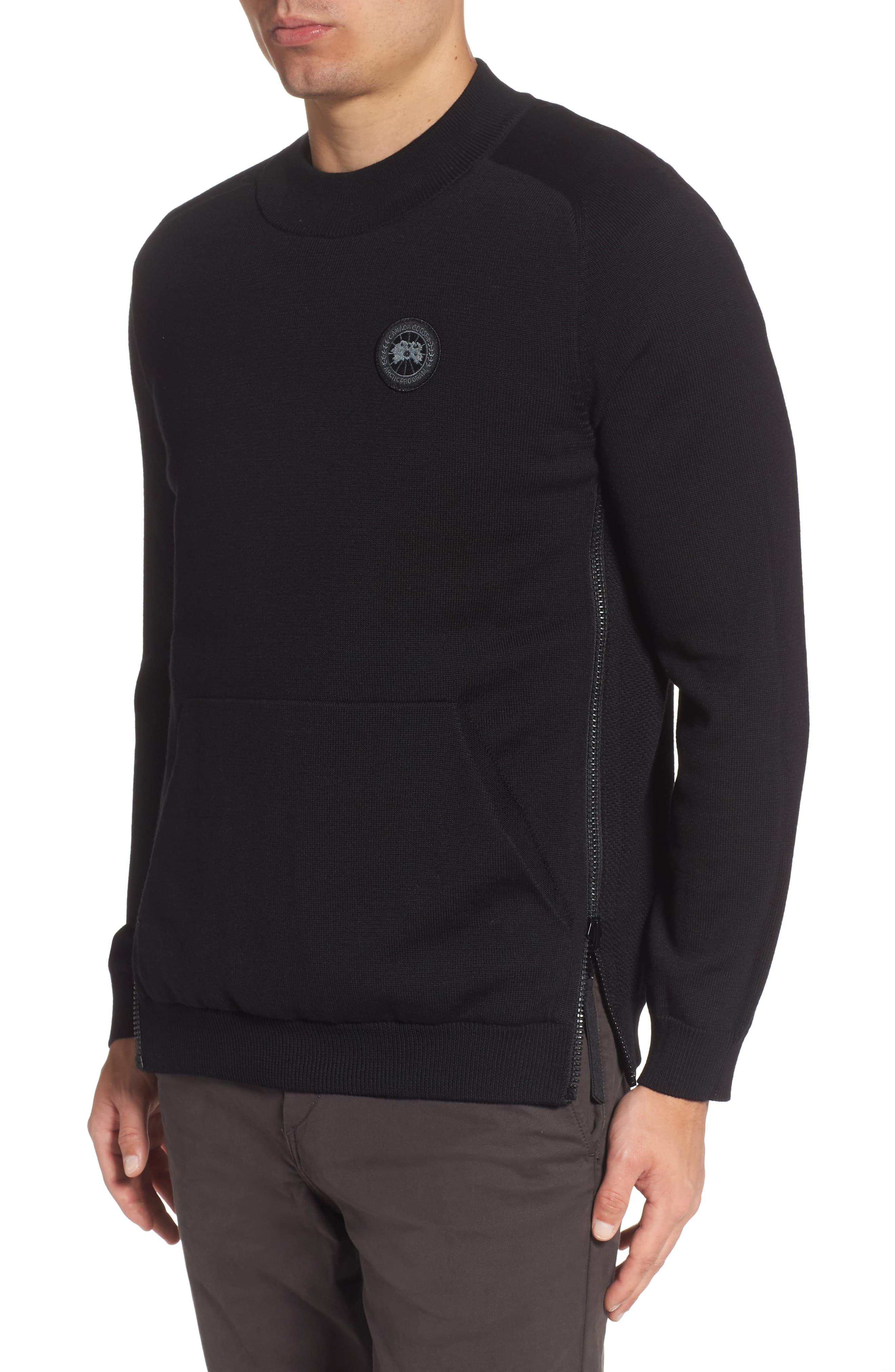 Canada Goose Hybridge Reversible Down & Wool Sweater in Black for Men ...