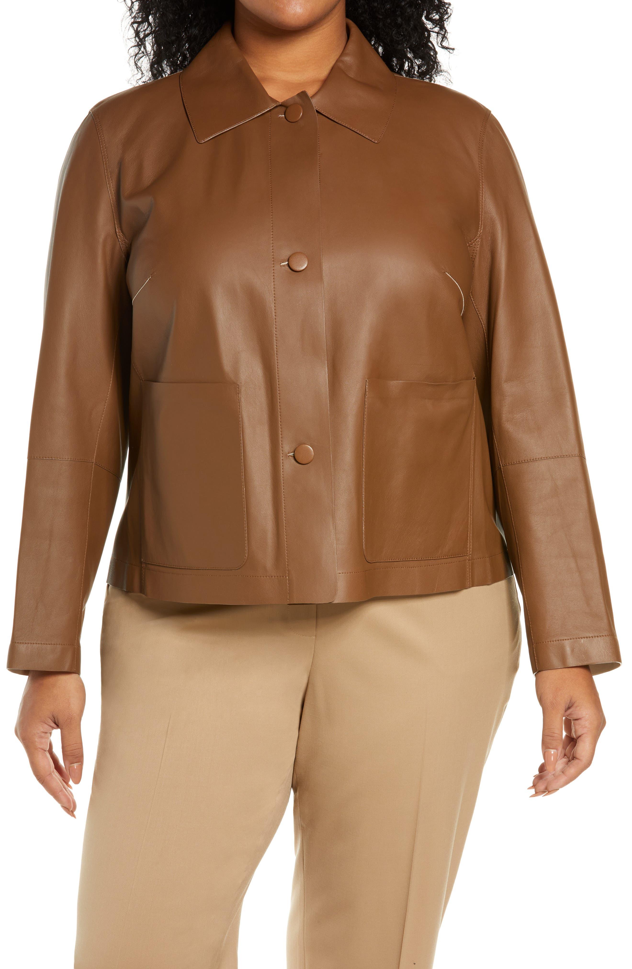 Lafayette 148 lambskin shop leather jacket