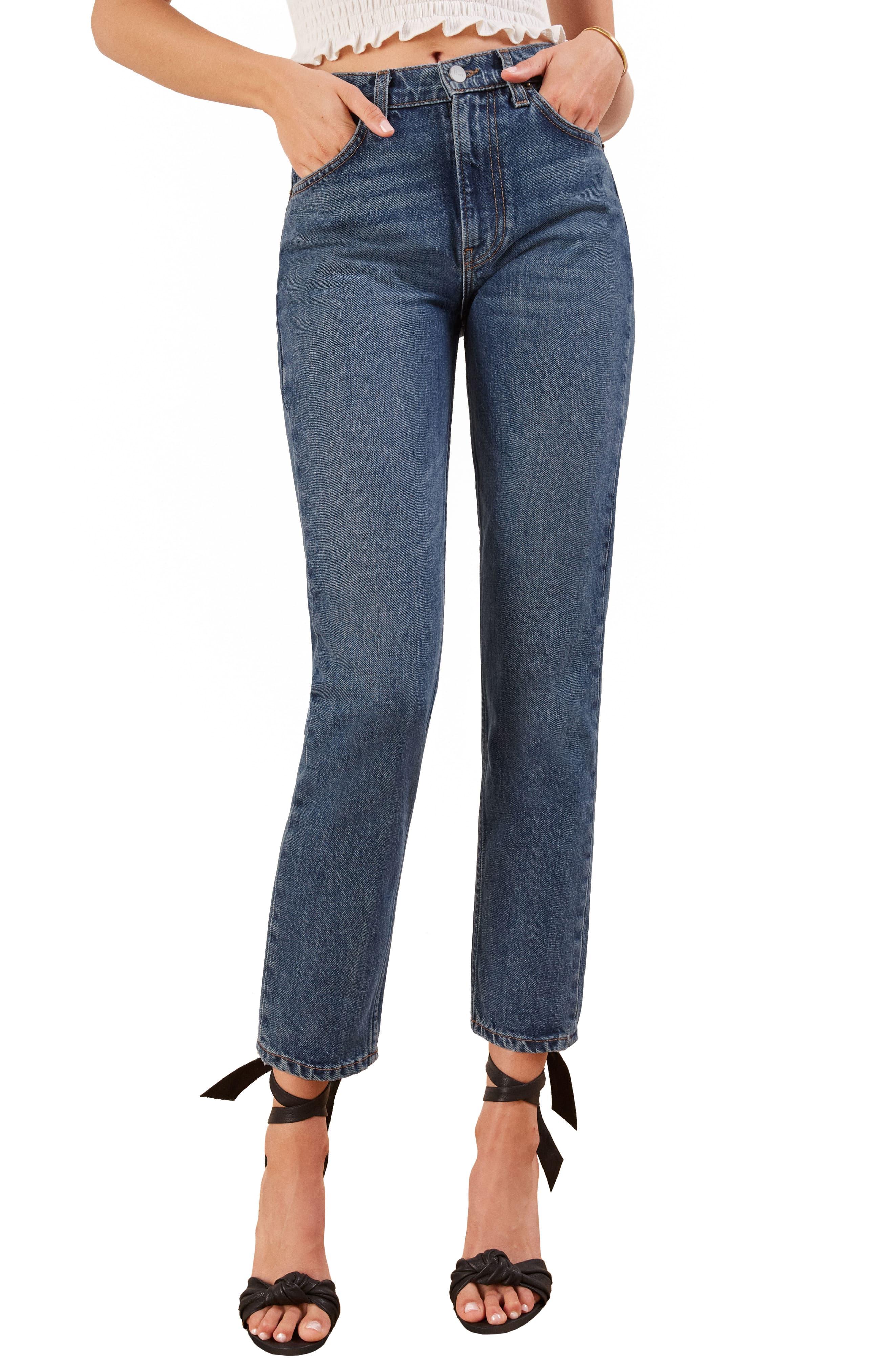 reformation julia high waist cigarette jeans
