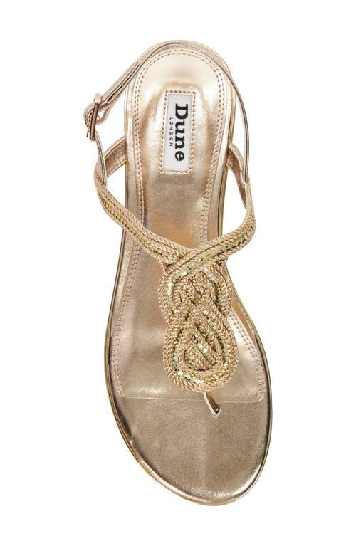 Dune gold flat sandals deals