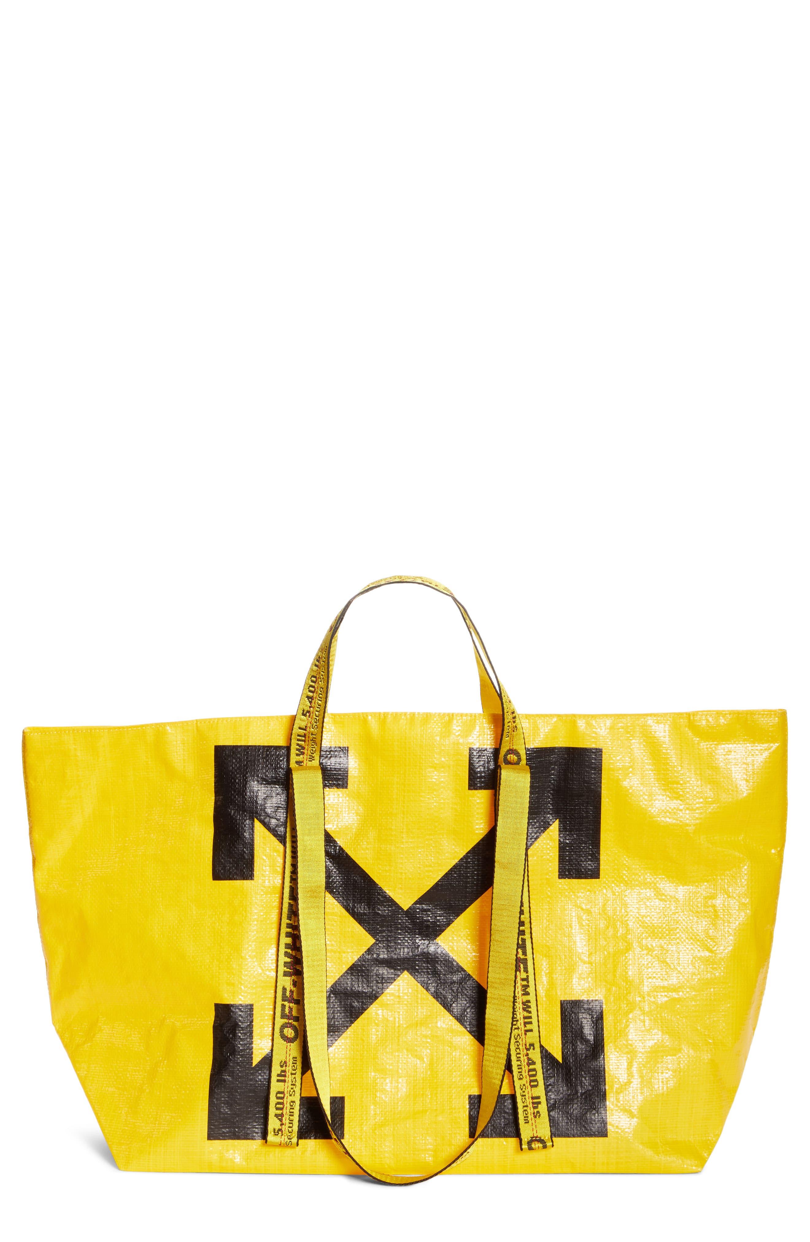 Virgil Abloh Canary Yellow x FOS Tote Bag Black - Novelship