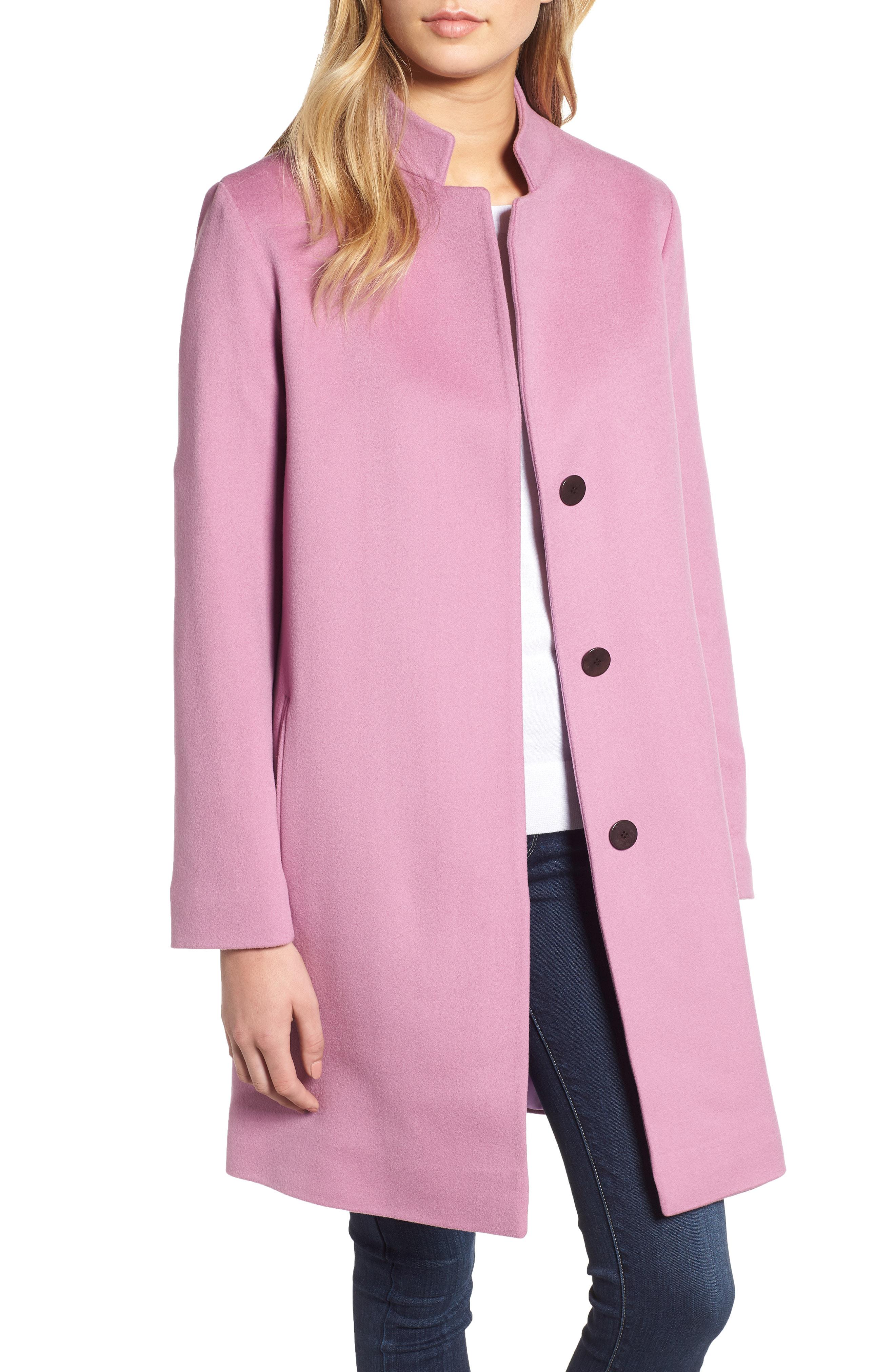 Fleurette Loro Piana Wool Coat in Pink | Lyst