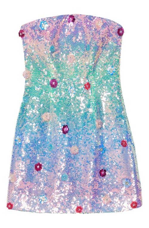 strapless open back dress Rent Nasty Gal Marble Sequin Embellished Halter Neck Mini Dress