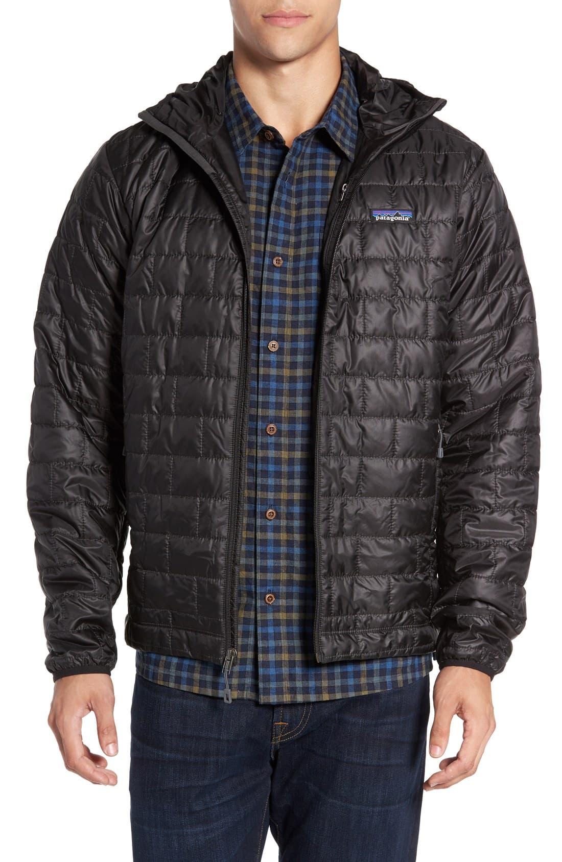 Patagonia Nano Puff Hooded Jacket in Black for Men - Lyst