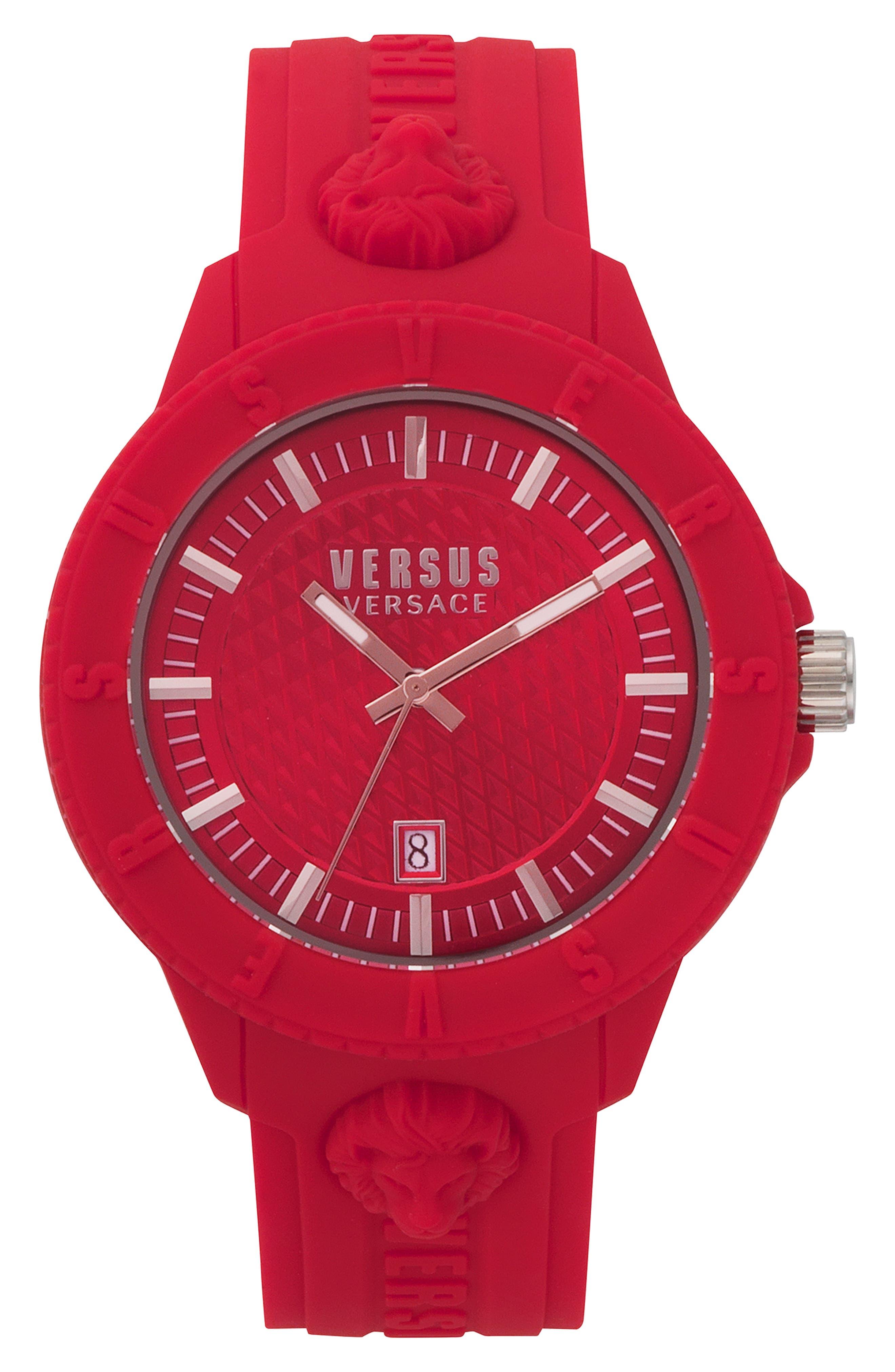 Versace Tokyo Silicone Strap Watch 