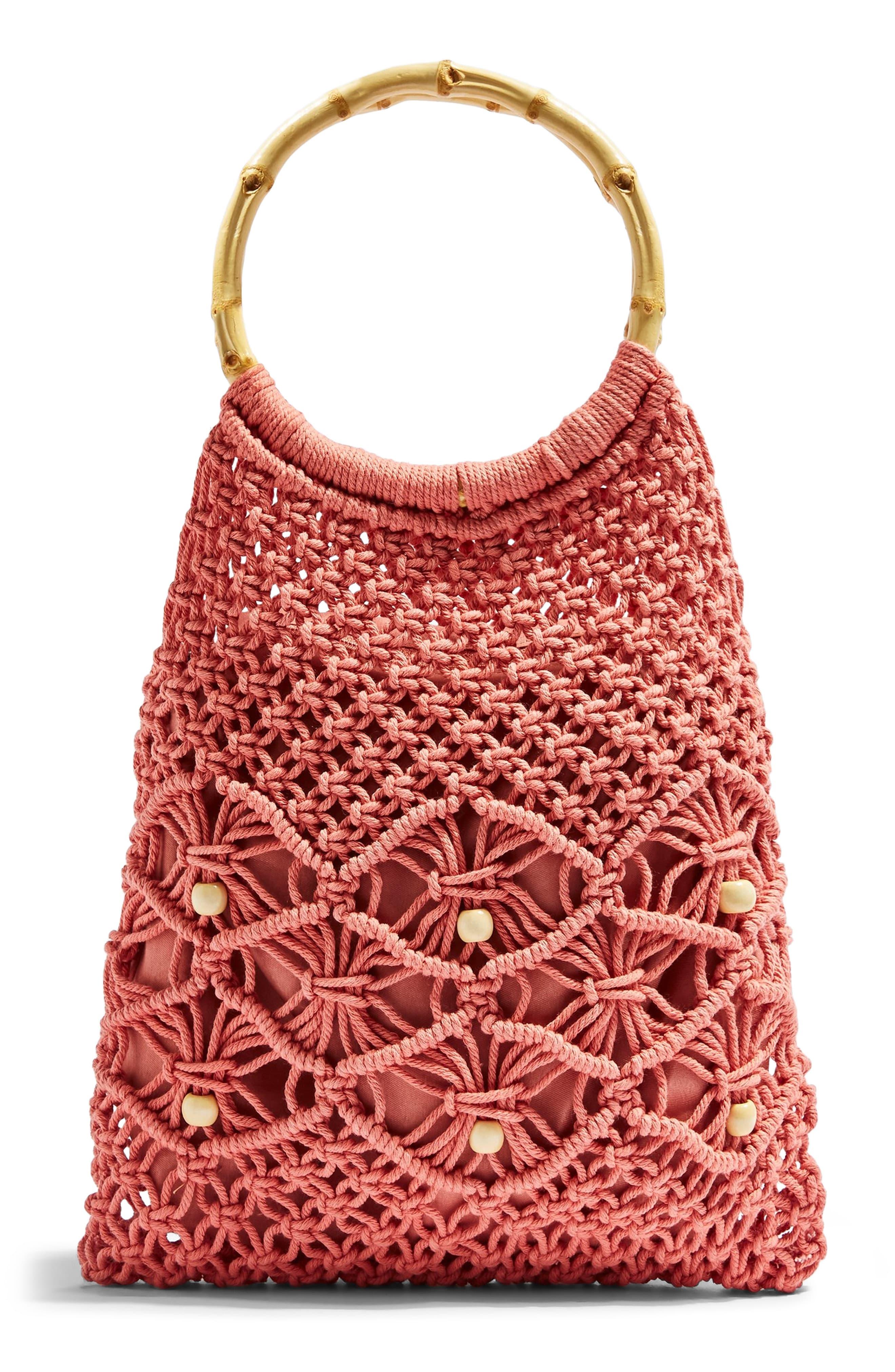 macrame string bag