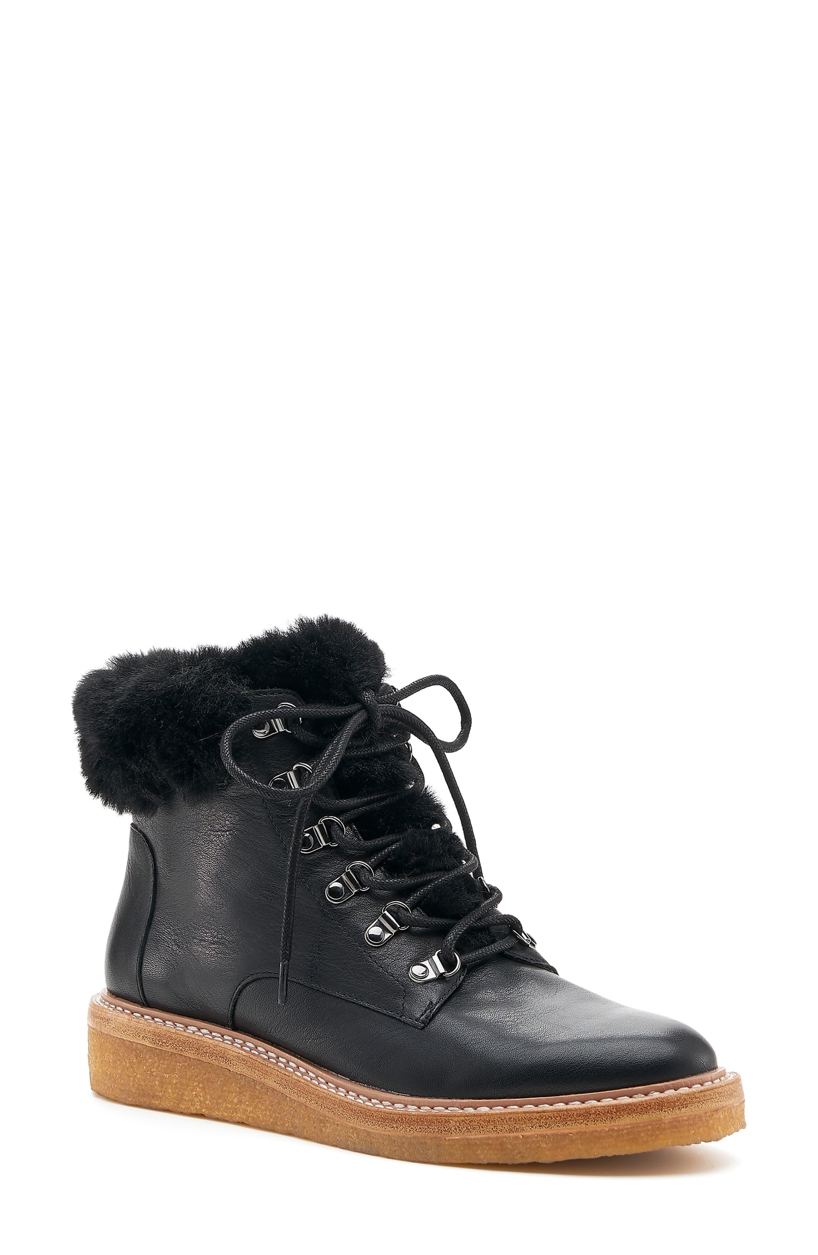 botkier women's winter leather lace up boots