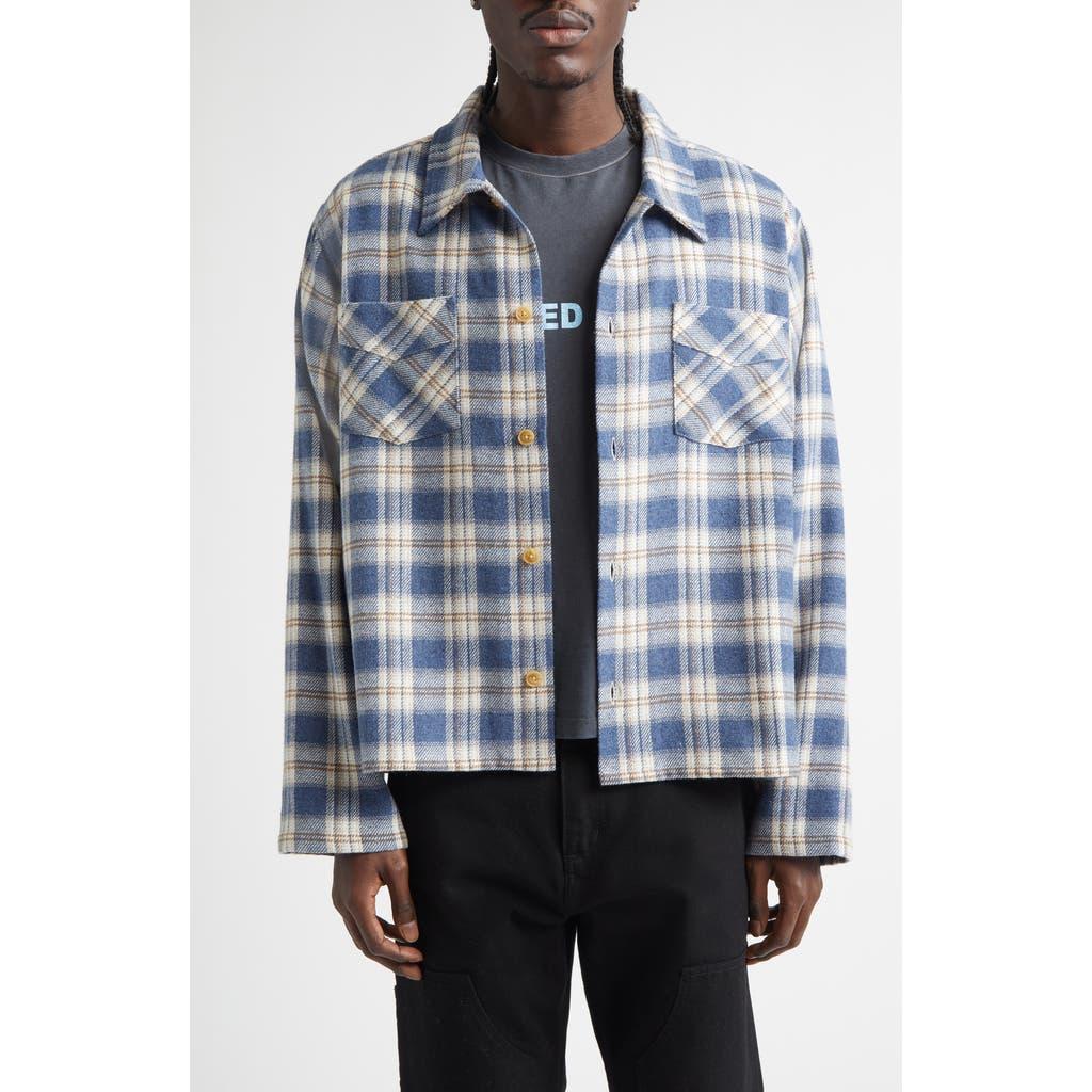 Stockholm Surfboard Club Club Plaid Overshirt in Blue for Men | Lyst