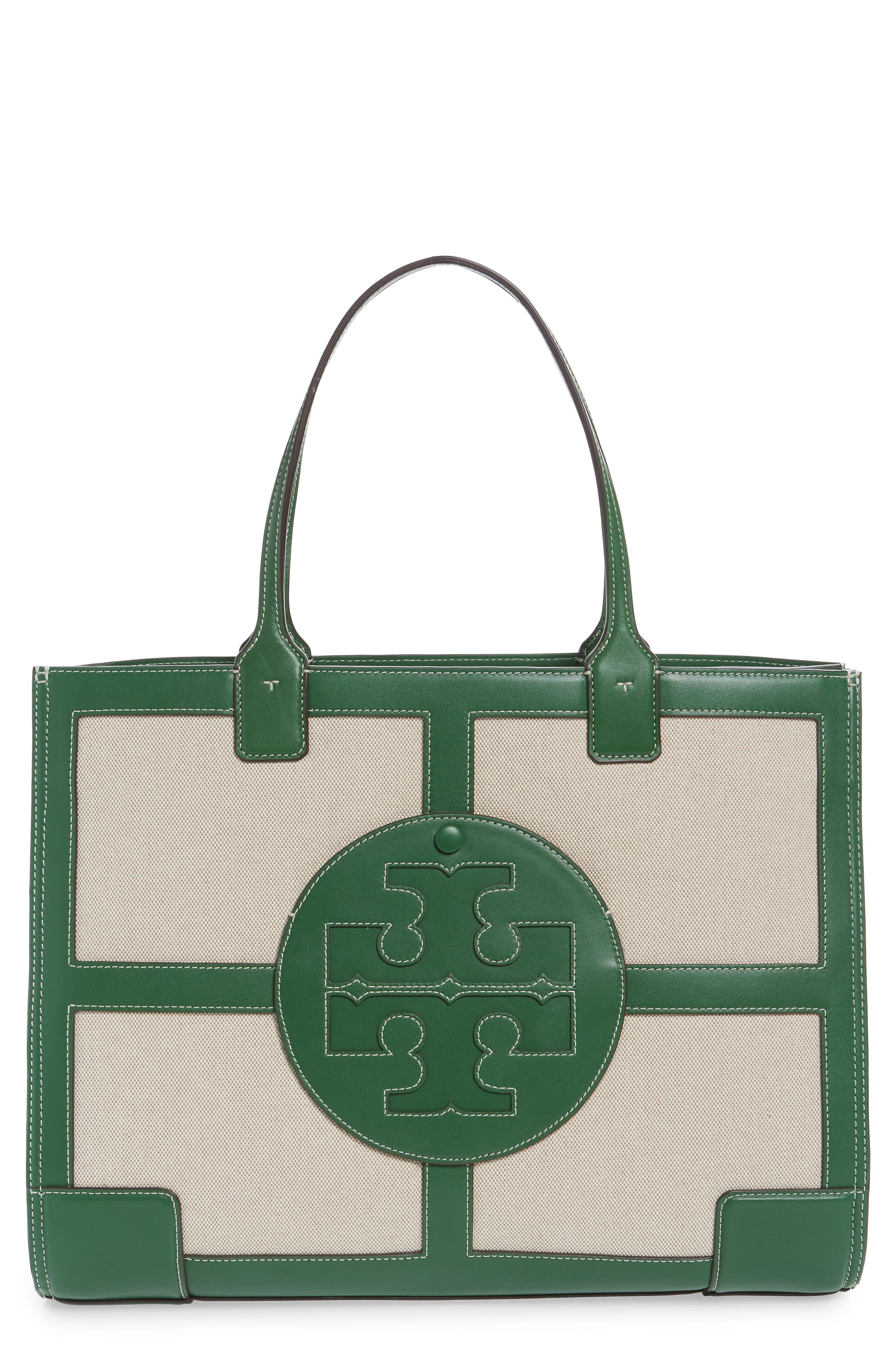 Tory Burch Ella Large Canvas Quadrant Tote