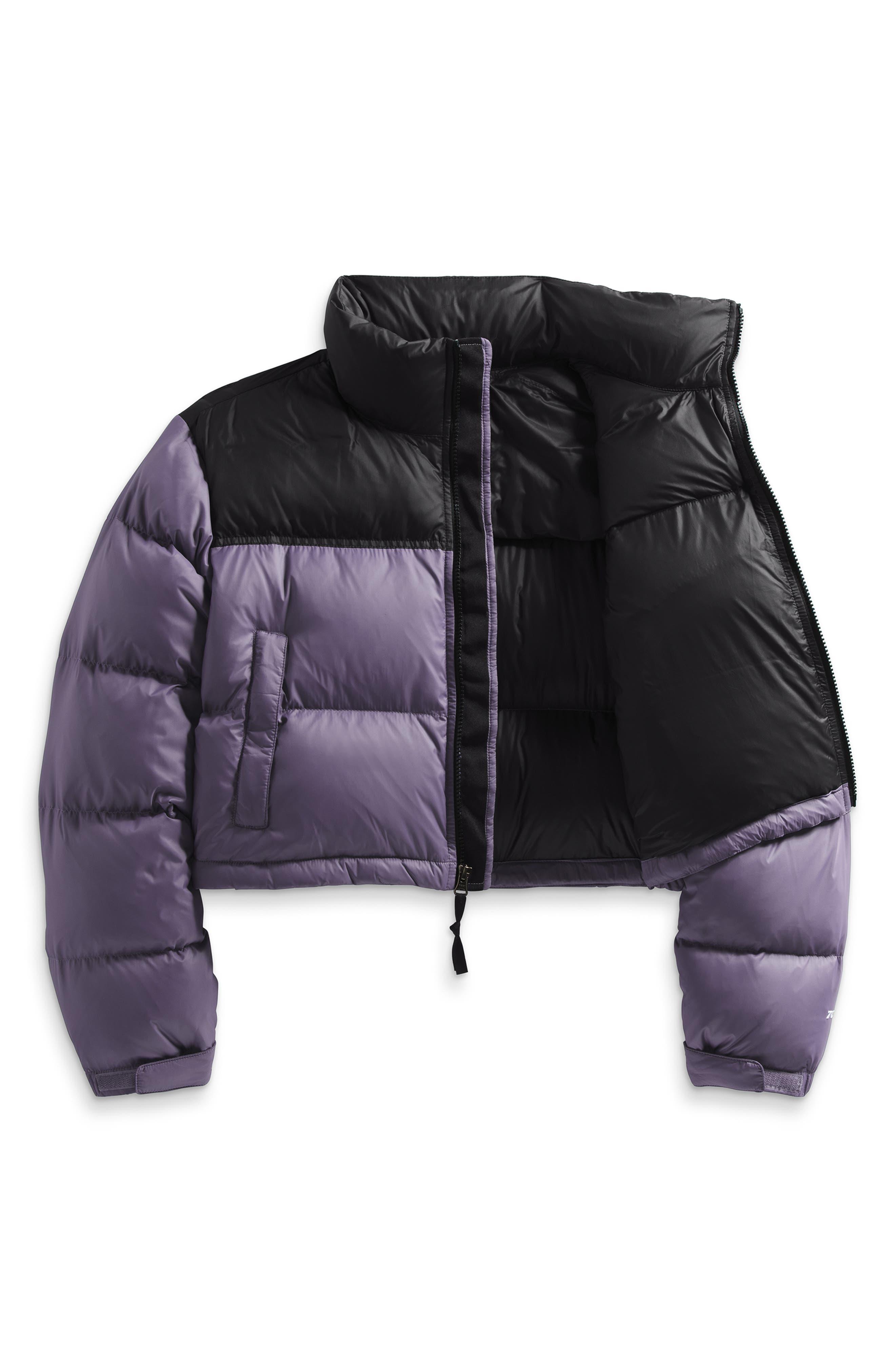 The North Face Nuptse Short Jacket in Purple | Lyst