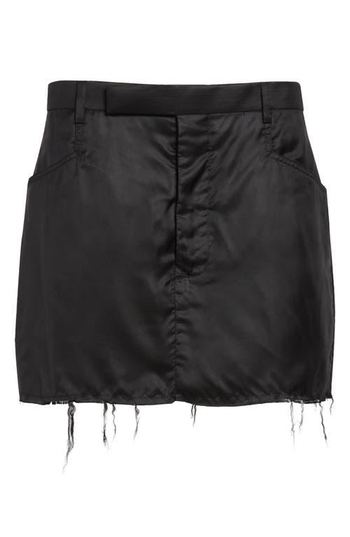 【関税＆送料込み】Rick Owens 'Stefan' Black Mini-Skirt Wit Rick Owens Stefan Mini Skirt In Black | ModeSens