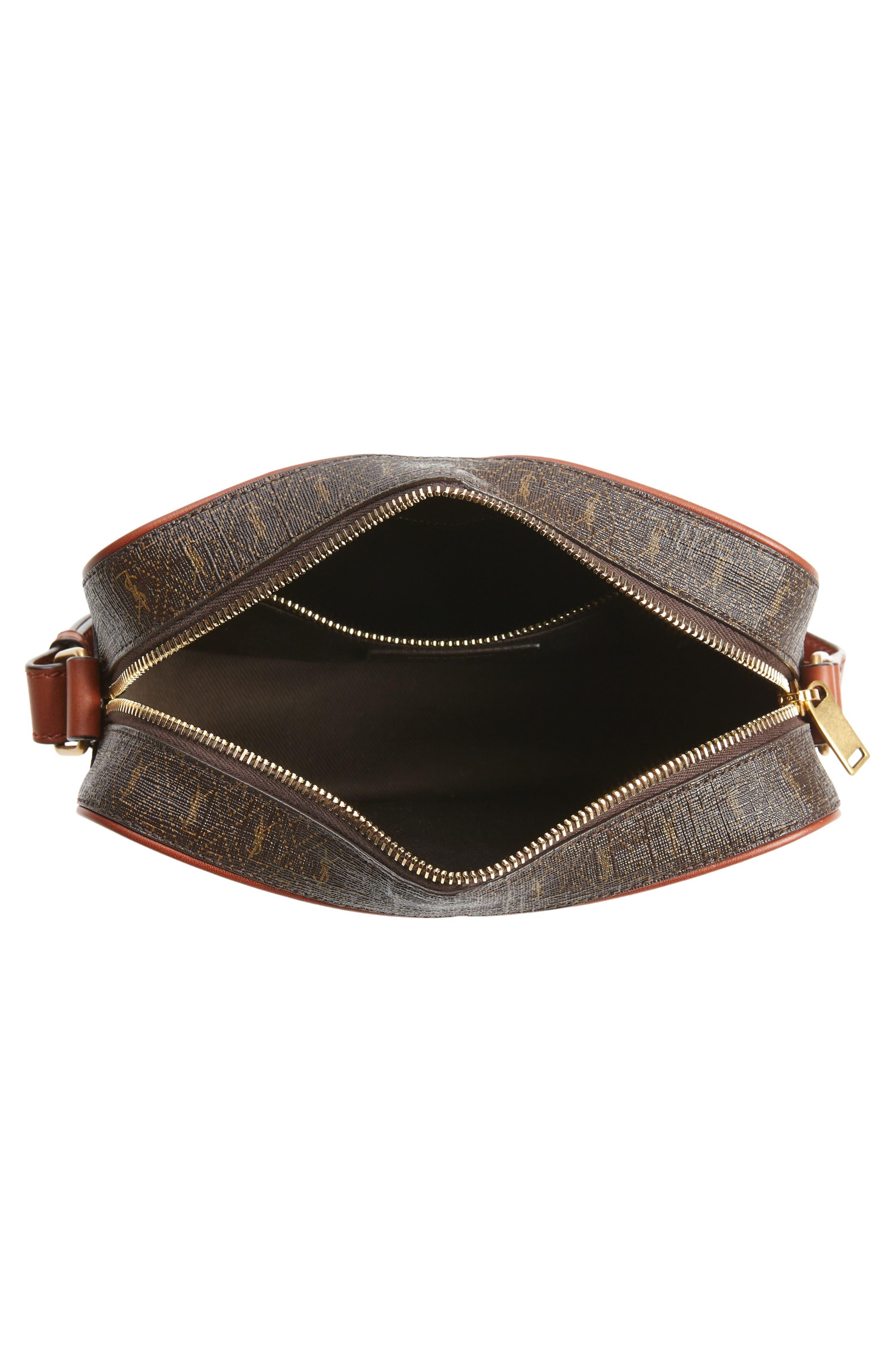 Saint Laurent Le Monogramme Coated Canvas Camera Bag in Brown for