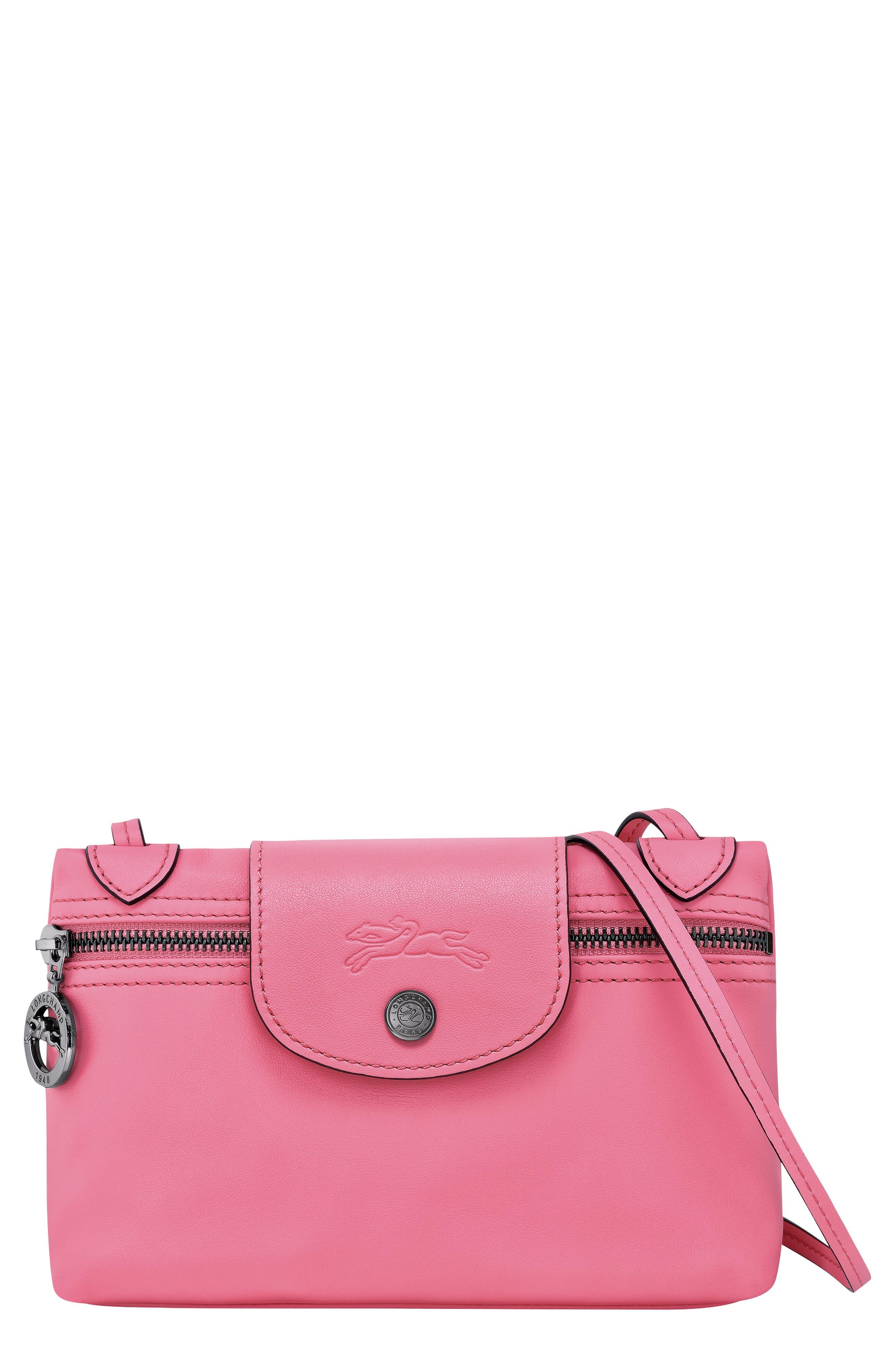 Longchamp Le Pliage Xtra Leather Crossbody Bag in Pink Lyst