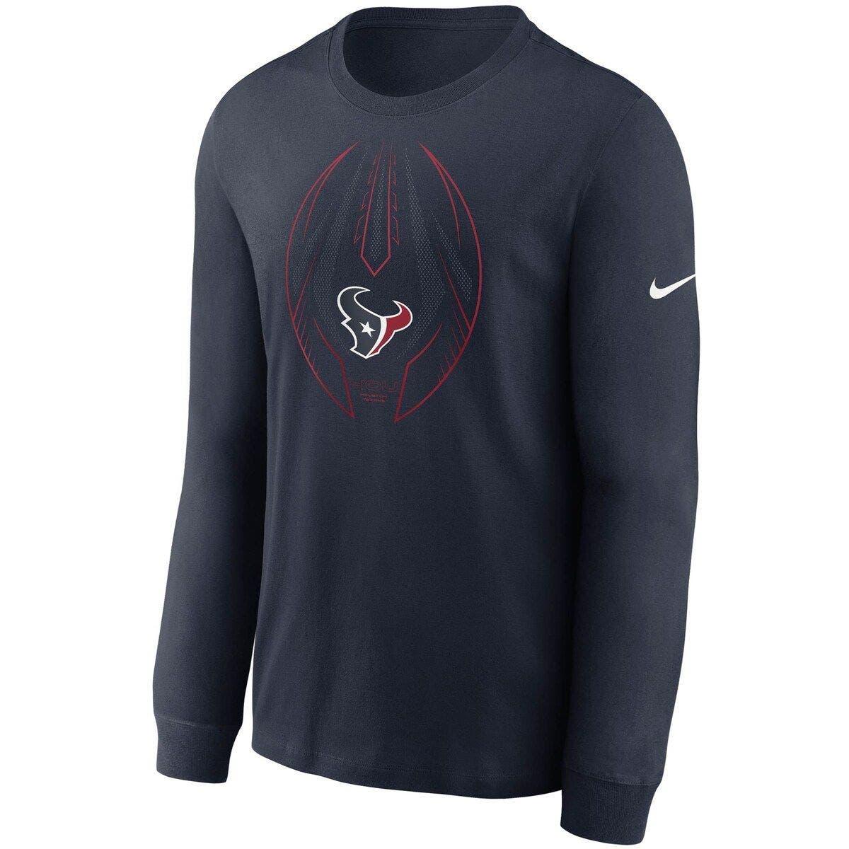 Men's Nike Anthracite Houston Texans Velocity Long Sleeve T-Shirt